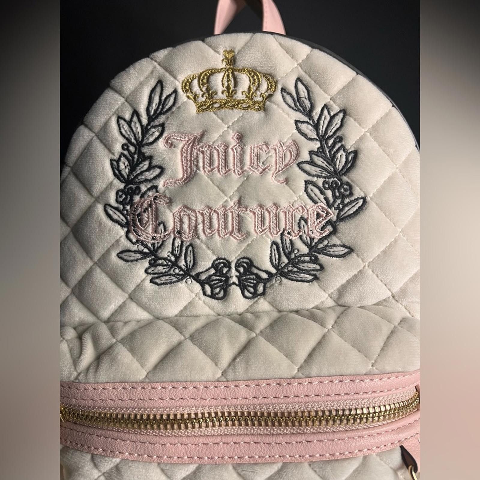Juicy Couture Jeans Juicy Couture Royal Moment Medium Backpack Quilted W/ Charm Size ONE SIZE - 3 Thumbnail