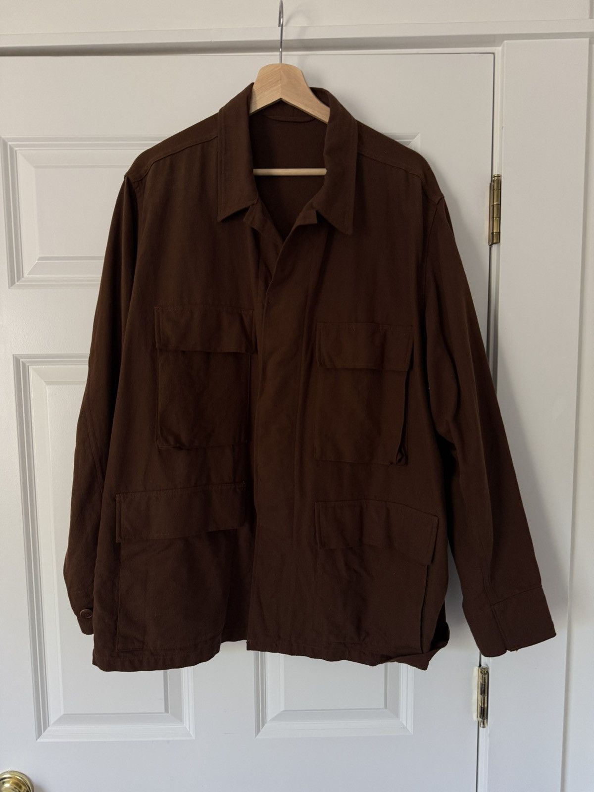 Comoli Brown cotton field jacket Size US M / EU 48-50 / 2 - 3 Thumbnail