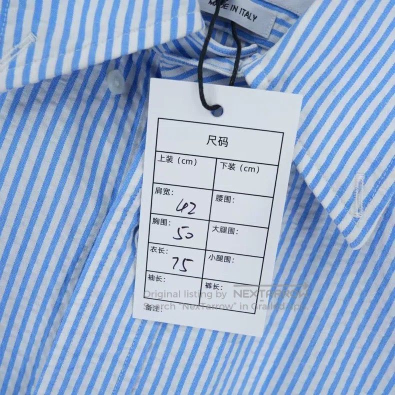 Thom Browne Puff Sleeve Double Sleeve Logo Shirt