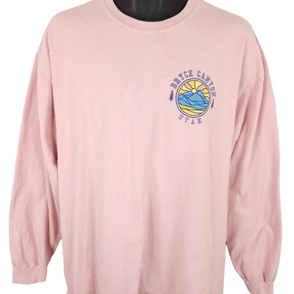 Gildan Bryce Canyon National Park T Shirt Mens Size XL Pink Utah Travel Destination Tee Size US XL / EU 56 / 4 - 2 Thumbnail