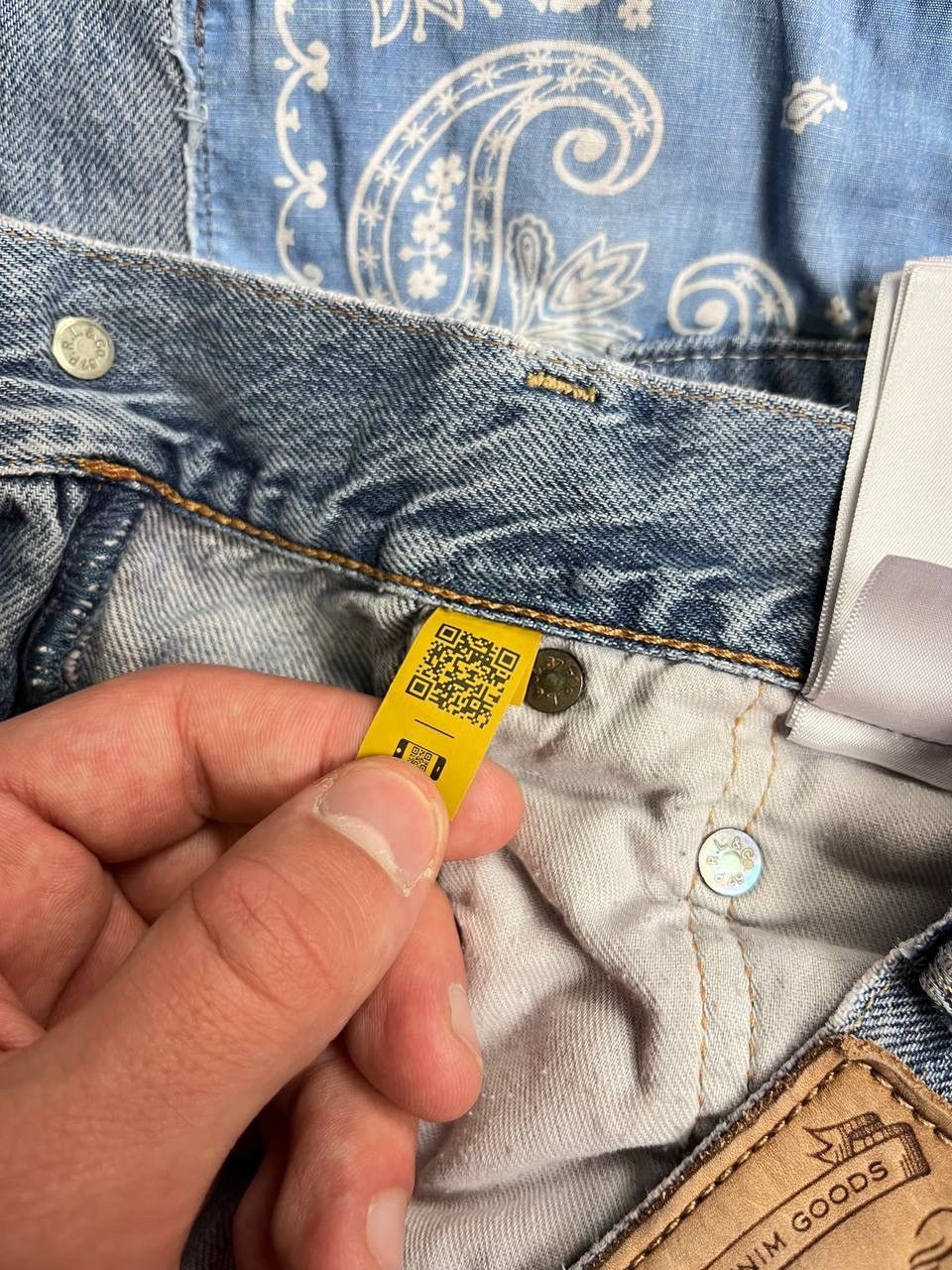 Polo Ralph Lauren × Vintage VINTAGE POLO RALPH LAUREN RLL PATCH WORK DENIM PANTS 29 Size US 29 - 12 Thumbnail