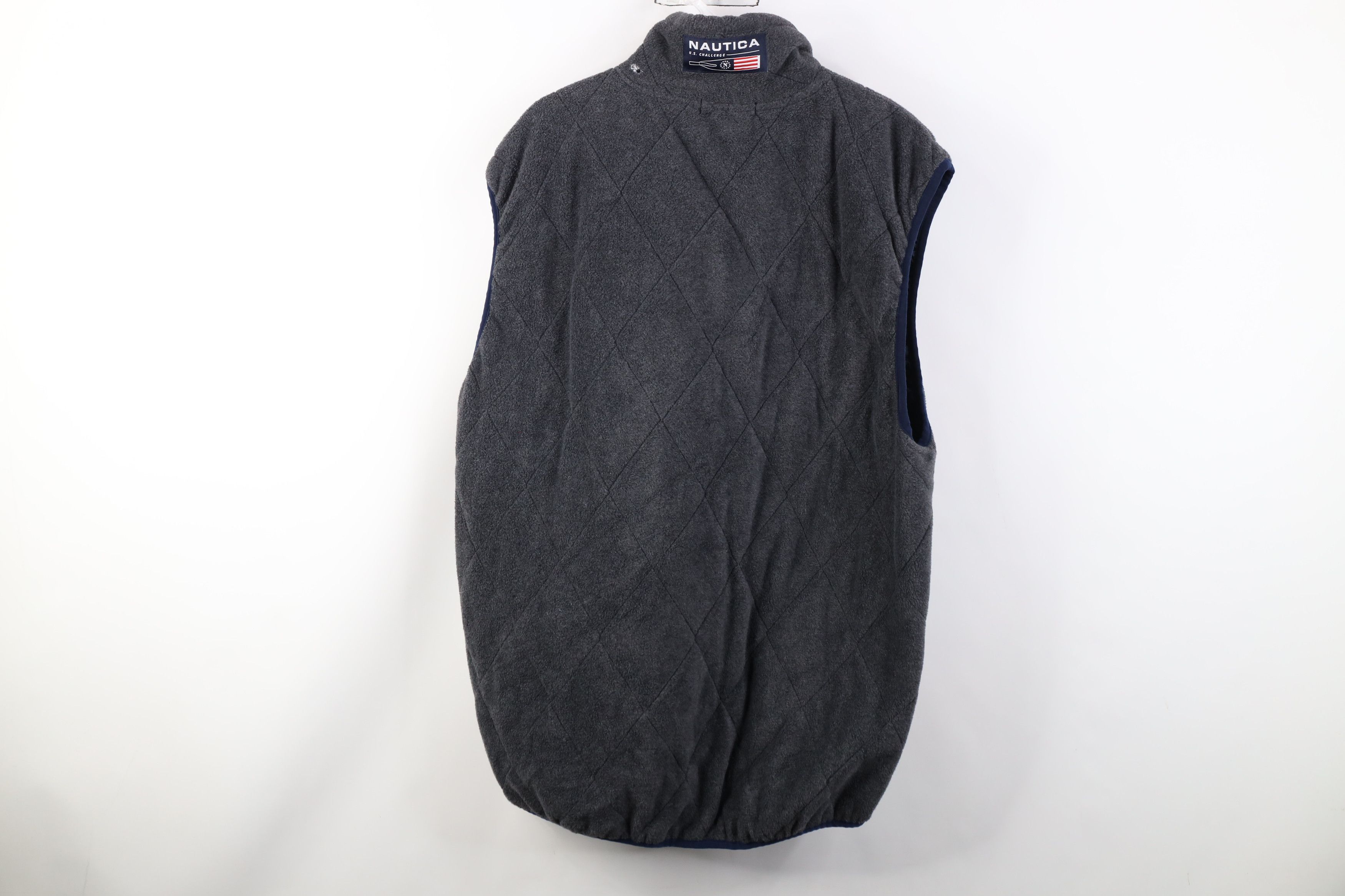 Nautica Vintage 90s Nautica Challenge Cup Sailing Fleece Vest Jacket Size US L / EU 52-54 / 3 - 13 Thumbnail