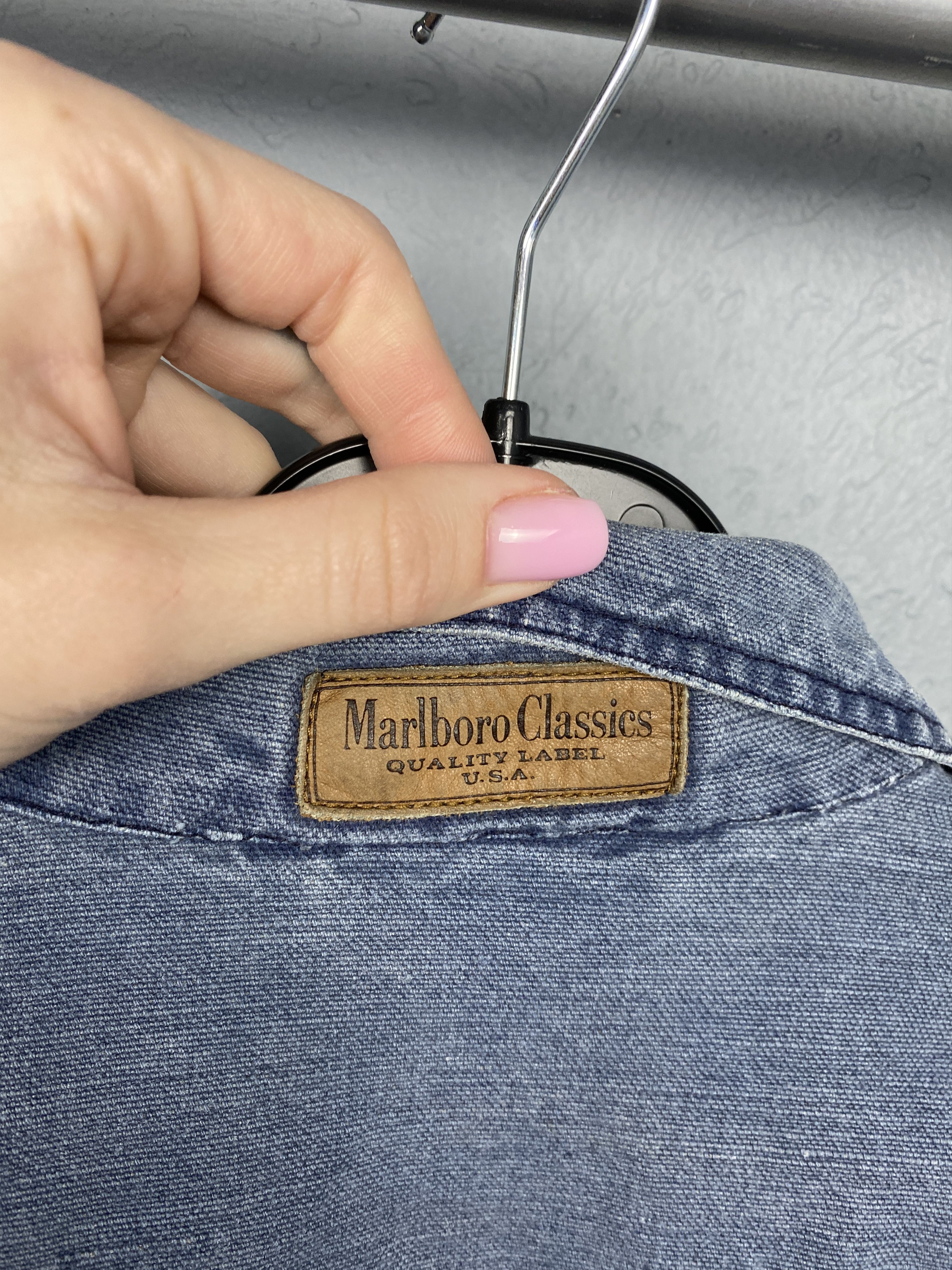 Marlboro Marlboro Classics Vintage Mens Denim Jacket Size US L / EU 52-54 / 3 - 9 Thumbnail