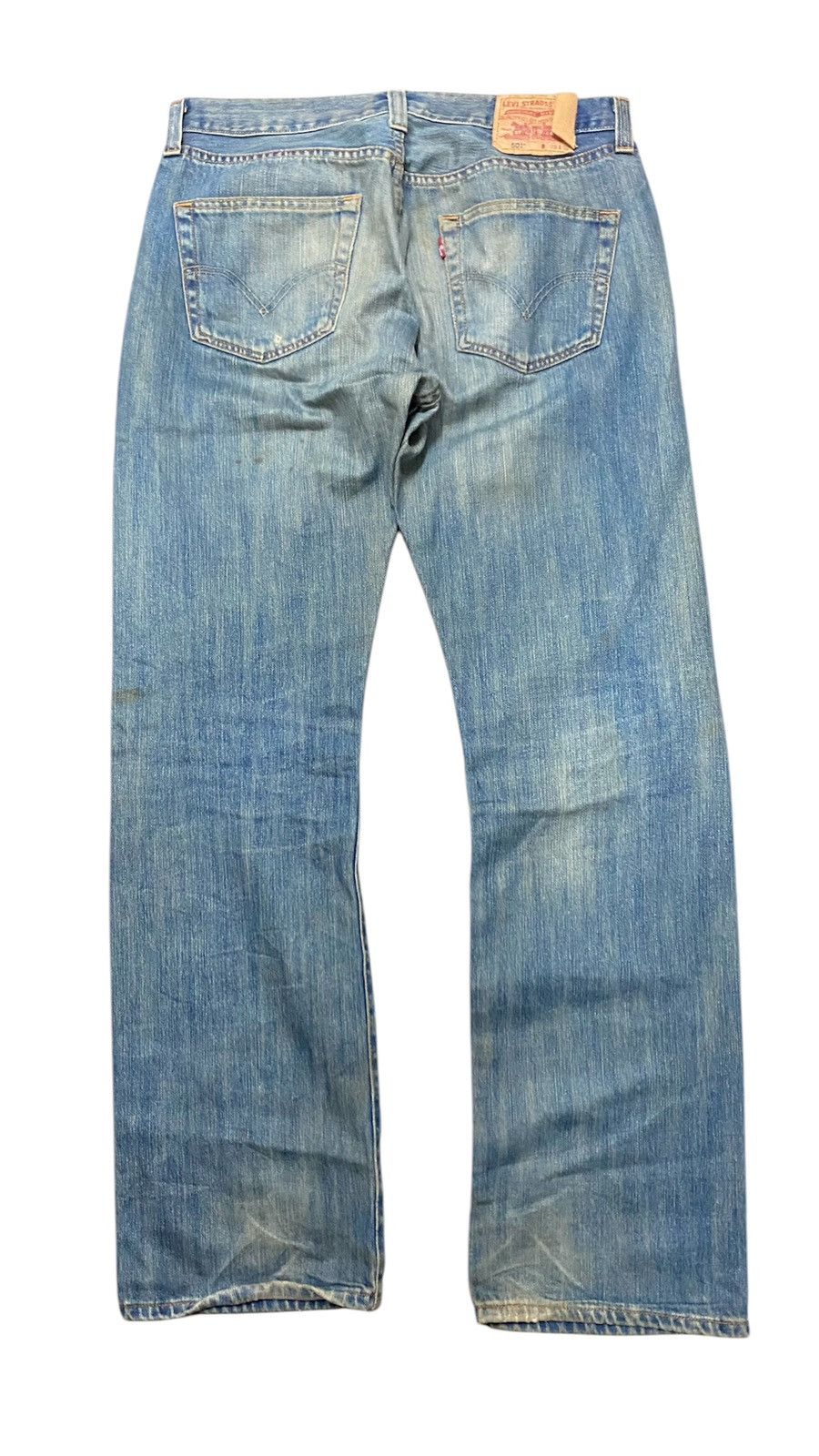 Levi's Original 501 Levi’s Straight Leg Kurt Kobain Grunge Design Size US 33 - 2 Thumbnail