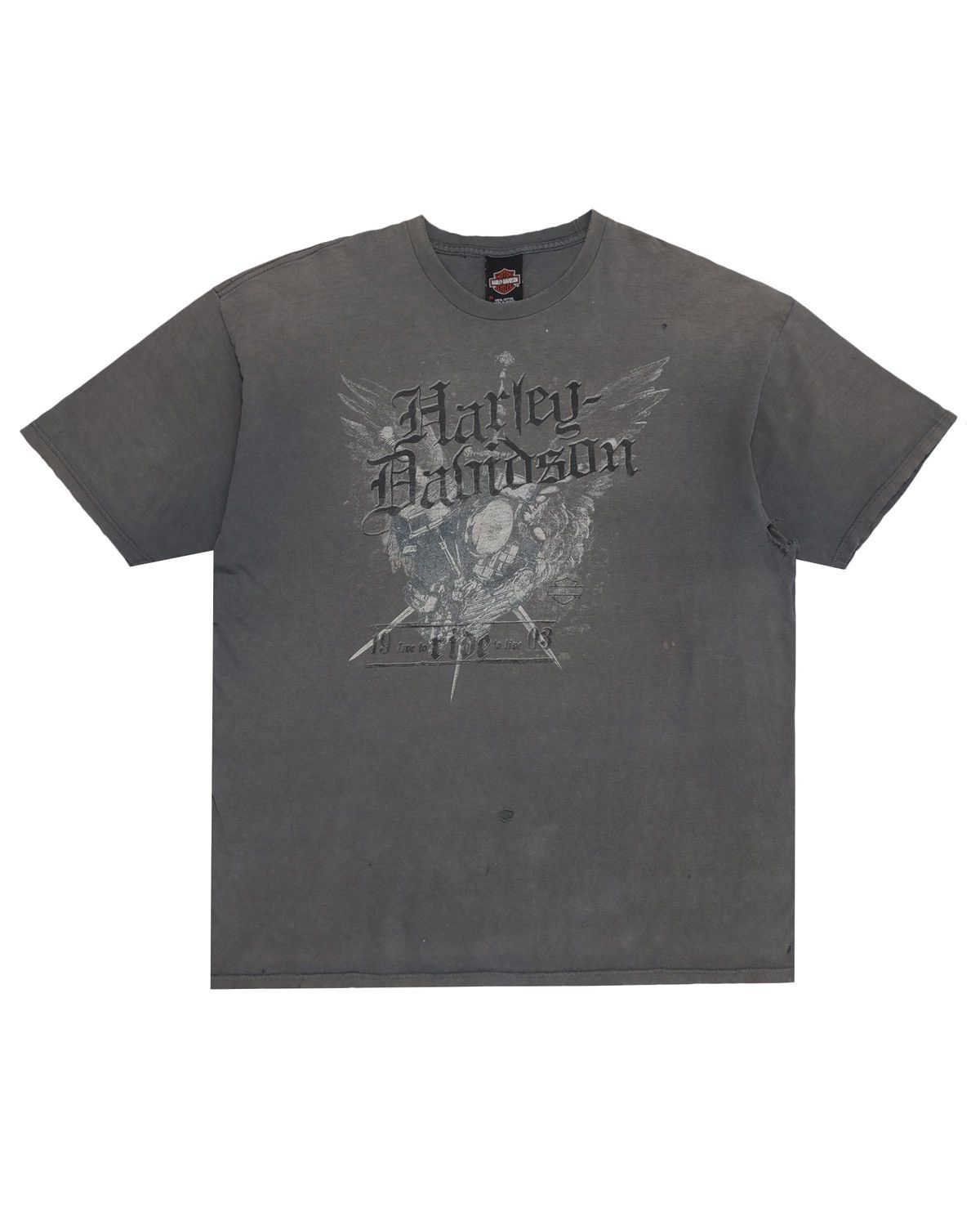 Vintage Harley-Davidson Orlando Distressed Faded Tee Size US XL / EU 56 / 4 - 1 Thumbnail