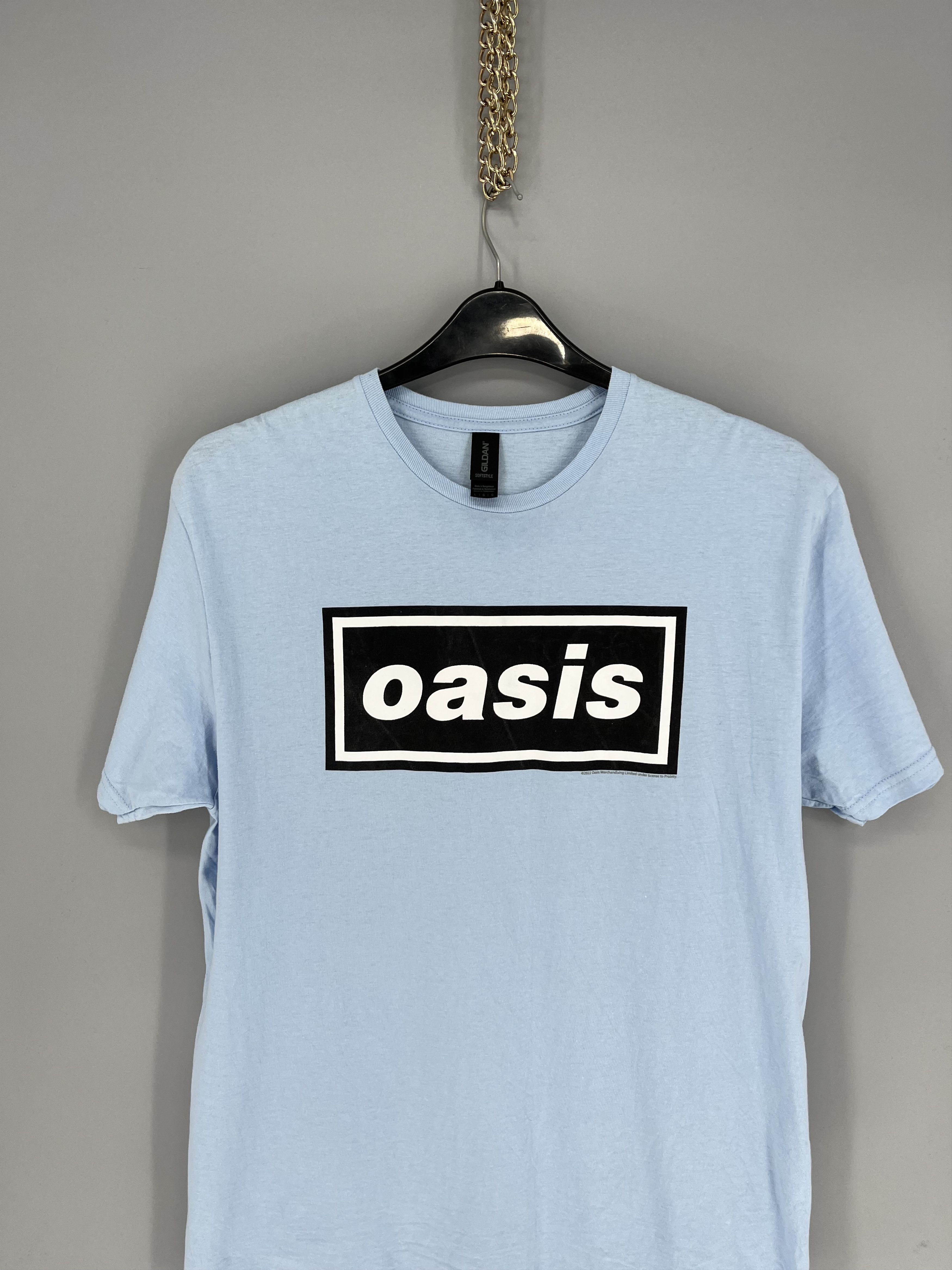 Band Tees Vintage Oasis Y2K Box Logo Sky White T Shirt Size US XL / EU 56 / 4 - 6 Thumbnail