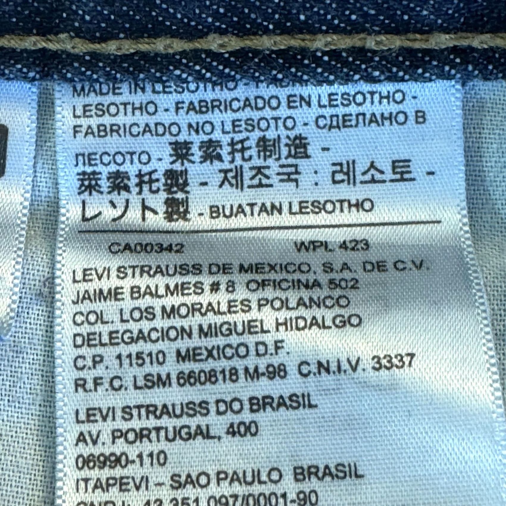 Levi's Levi's 514 Jeans Mens 36x32 Blue Straight Regular Mid Rise Denim 5-Pocket Zipper Button Cord Logo Size US 36 / EU 52 - 6 Thumbnail