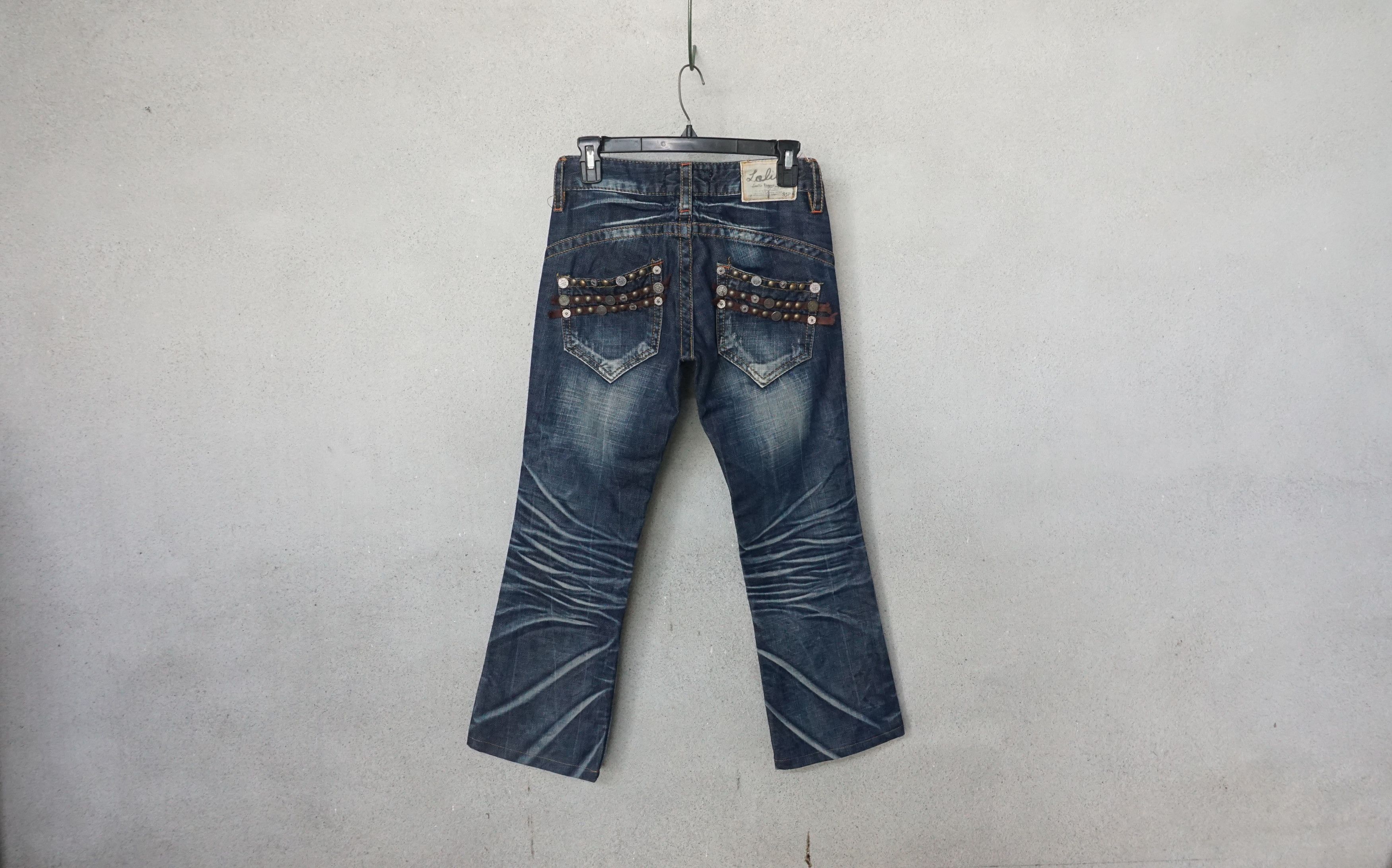 Japanese Brand Exotic vintage Denim Lolita Boot Cut Jeans Size US 28 / EU 44 - 2 Thumbnail