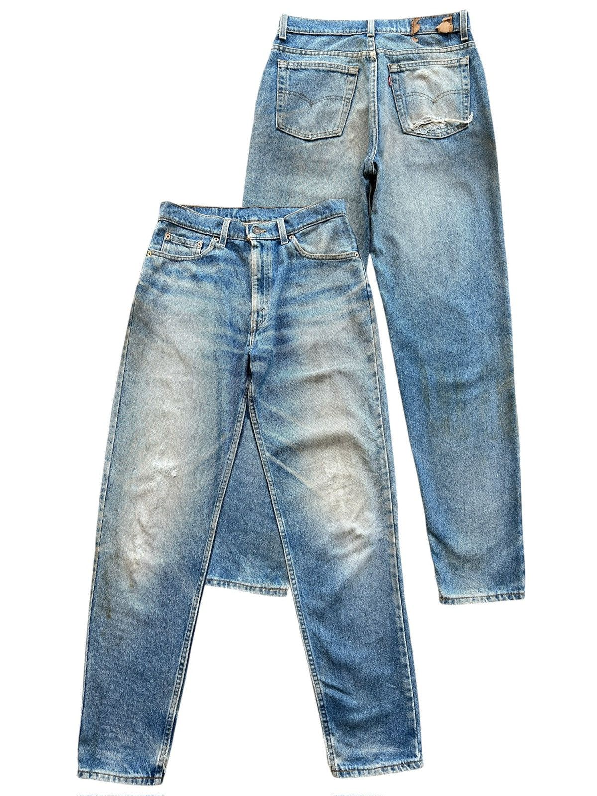 Levi's Vintage 90s Levi’s 525 Distressed Denim Jeans 33x31.5 Size US 33 - 1 Thumbnail
