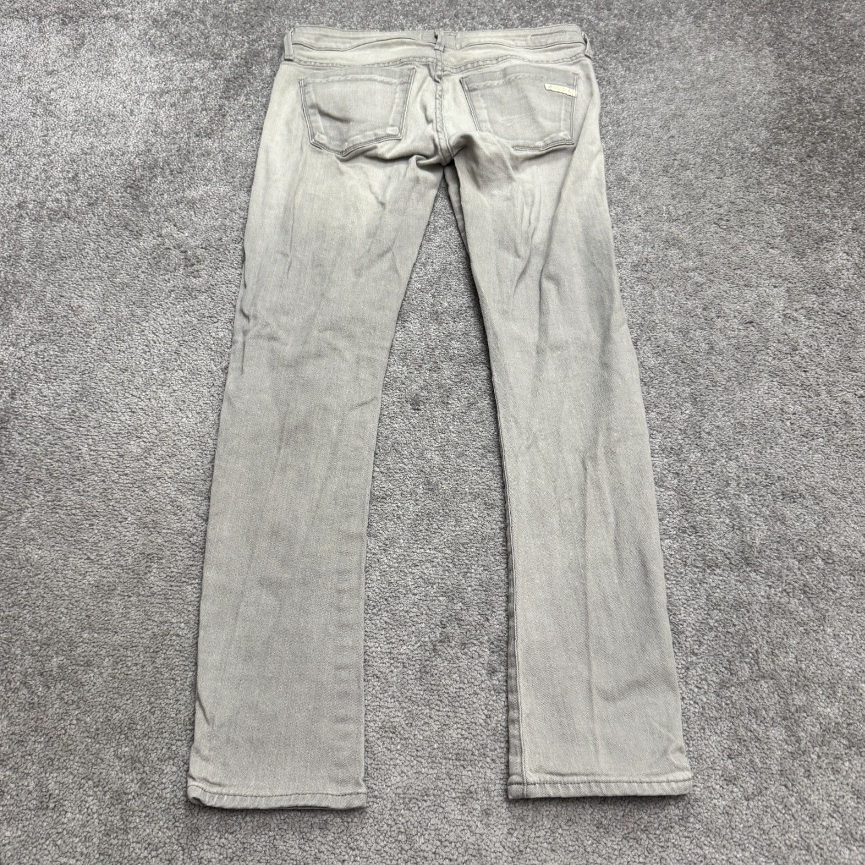 Agolde AGOLDE Chloe Mid Rise Skinny Denim Jeans Gray Womens 27 Cotton Stretch City Grunge USA Jeans Slim 5-Pocket Womens Size 27" / US 4 / IT 40 - 2 Thumbnail