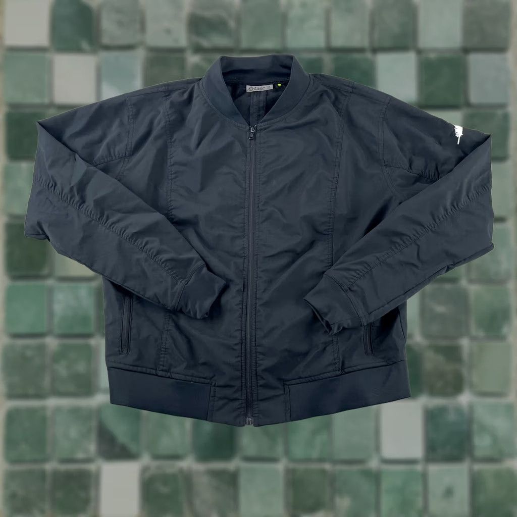 Vintage TASC Performance Jacket Women Medium Black Full Zip Bomber Zip Pockets Active Size M / US 6-8 / IT 42-44 - 1 Thumbnail