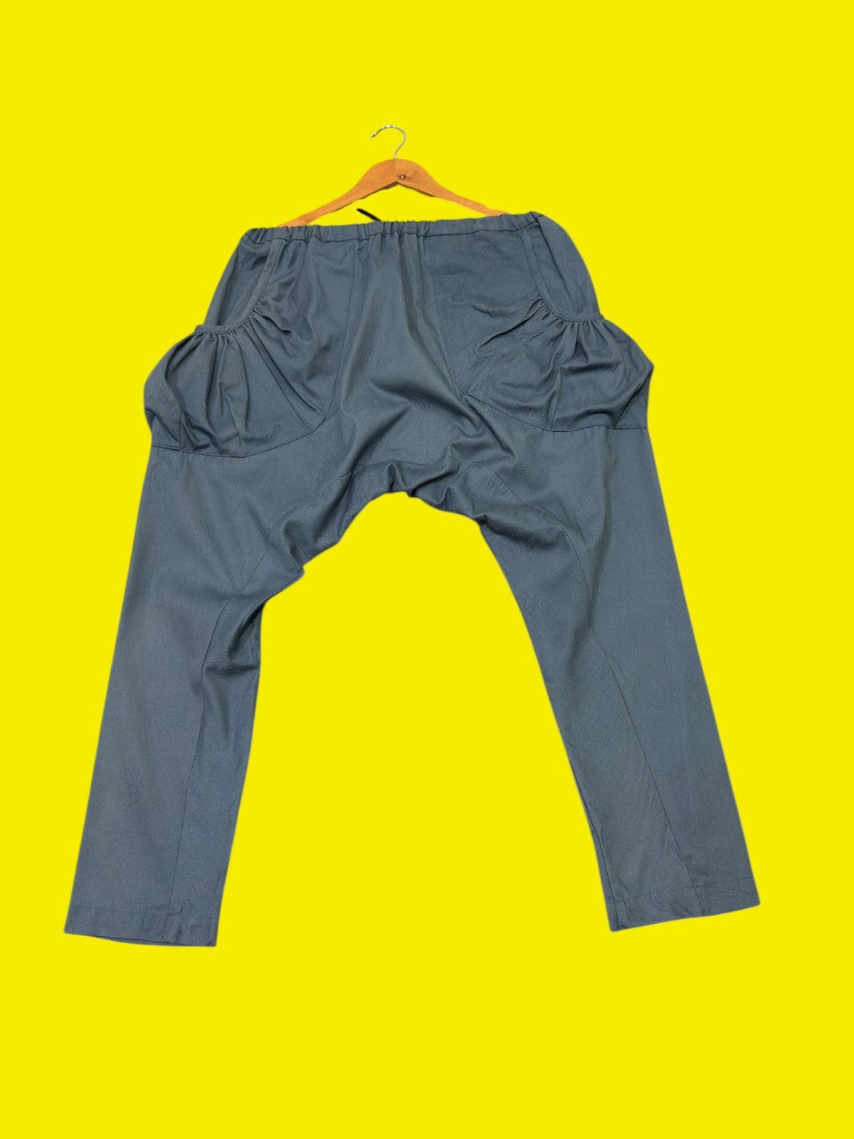 Issey Miyake NE-NET AOP Monkeys Jacquard Drop-Crotch Harem Pants Size US 32 / EU 48 - 3 Thumbnail