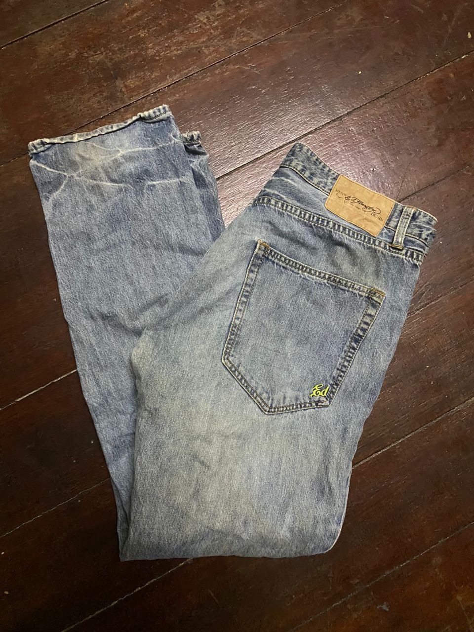 Christian Audigier × Ed Hardy Ed hardy distressed denim jeans pants size 34/35 Size US 35 - 1 Thumbnail