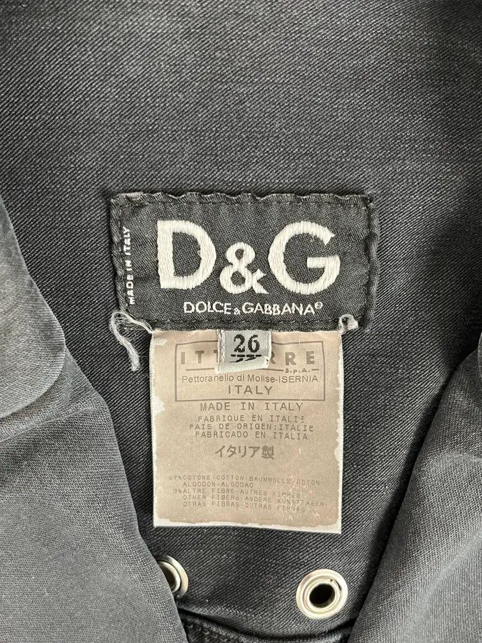 Dolce & Gabbana SS2004 Dolce & Gabbana Black Eyeled Jacket Size S / US 4 / IT 40 - 10 Thumbnail