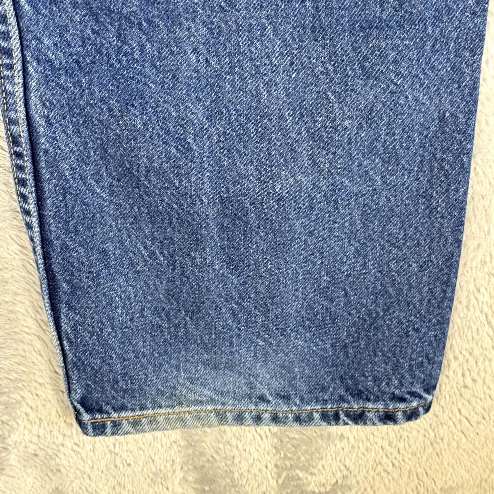 Levi's VINTAGE Levis 505 Jeans Mens 36x32 Blue Regular Fit Straight Leg Denim Classic 90s Y2K Size US 36 / EU 52 - 4 Thumbnail