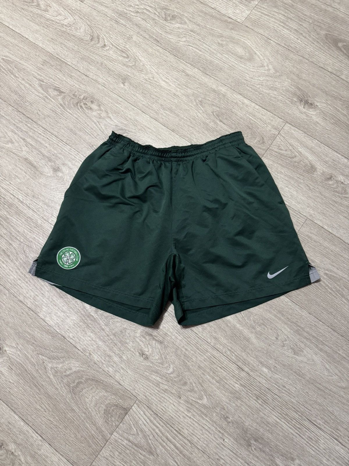 Nike 🔷Vintage Nike Celtic 2007/08 Soccer Shorts🔷 Size US 36 / EU 52 - 1 Thumbnail