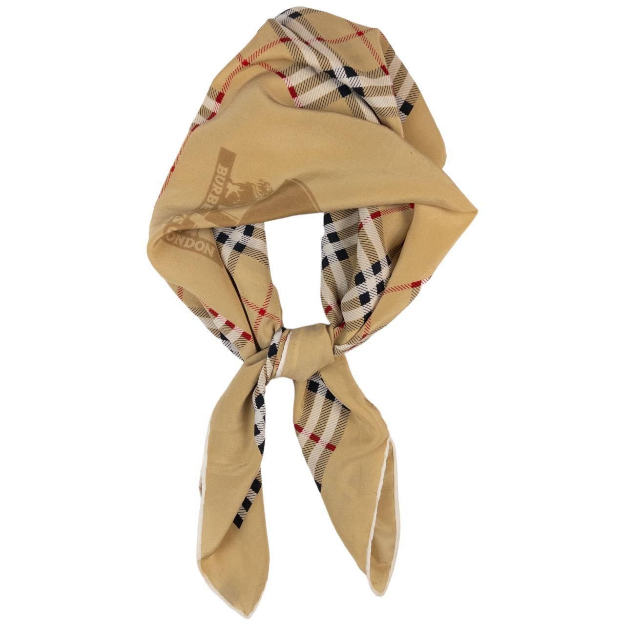 Burberry Vintage Burberry Nova Check Pure Silk Scarf Size ONE SIZE - 7 Thumbnail