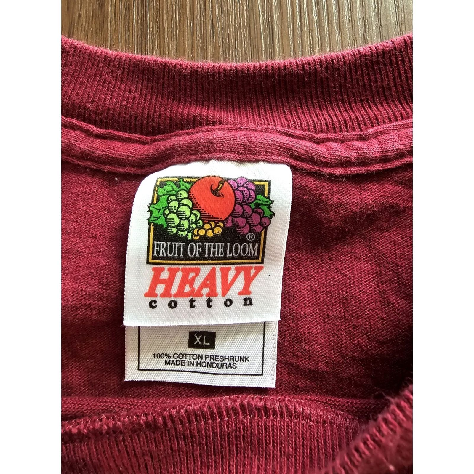 Fruit Of The Loom VINTAGE 1990s Y2K Tucson Arizona Lizard Tee XL Double Sided Southwestern Cotton Graphic Tee Unisex Maroon 1990s Size US XL / EU 56 / 4 - 5 Thumbnail