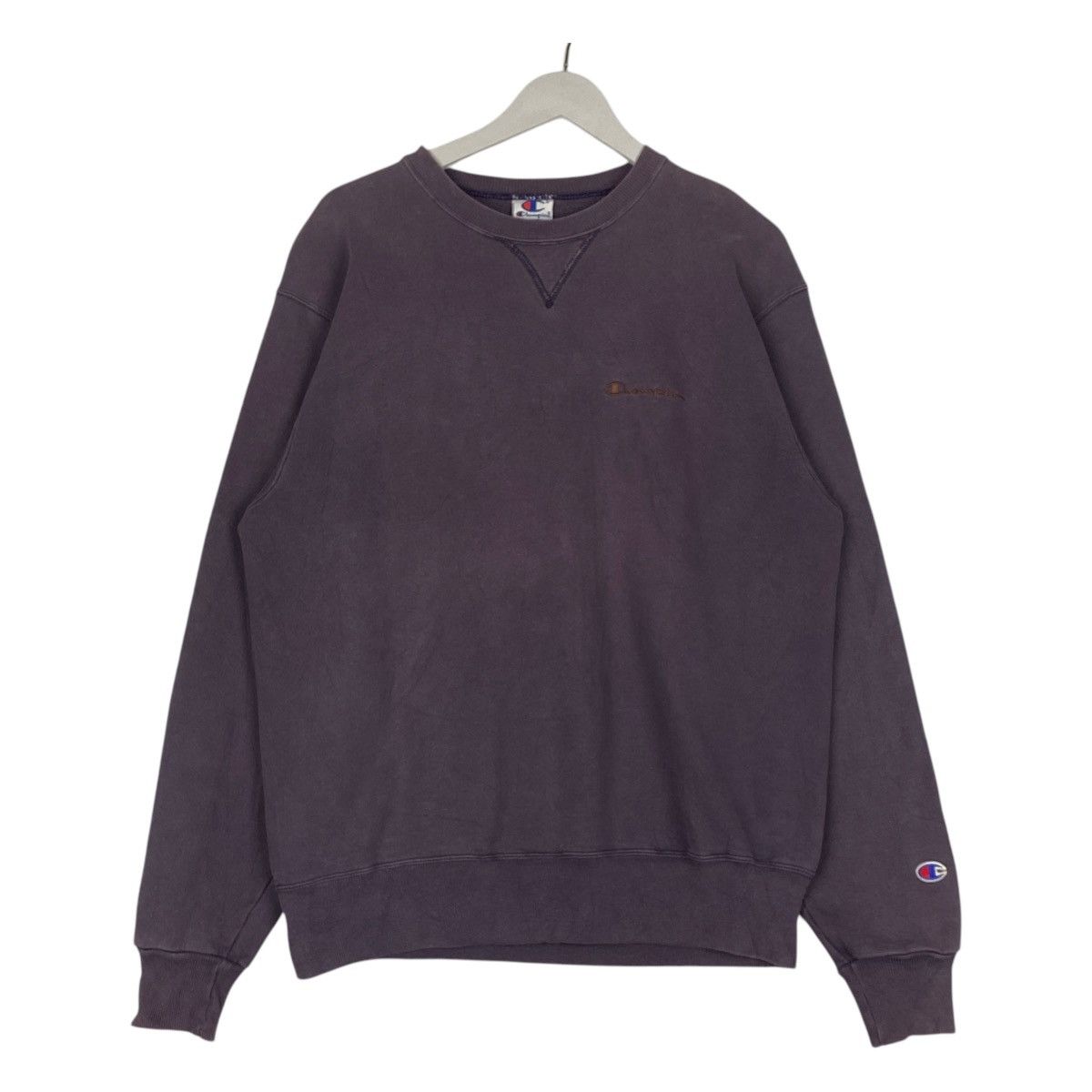 Champion Vintage Champion Embroidered Sweatshirt Crewneck Purple Size US M / EU 48-50 / 2 - 1 Thumbnail