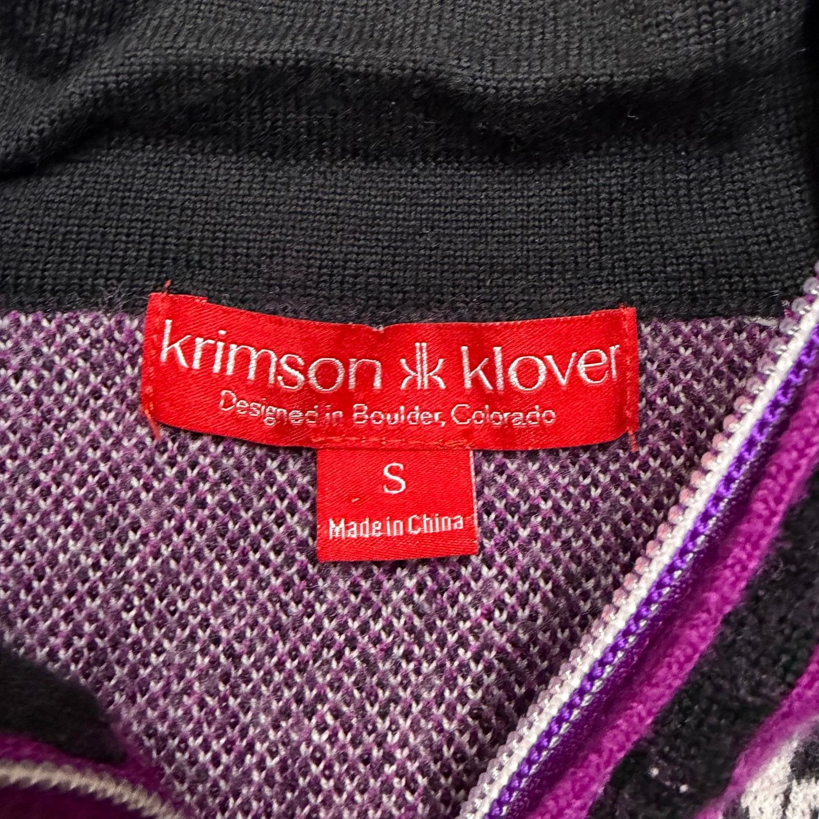 Other Krimson Klover 100% Merino Wool Quarter Zip Sweater Small Size S / US 4 / IT 40 - 3 Thumbnail