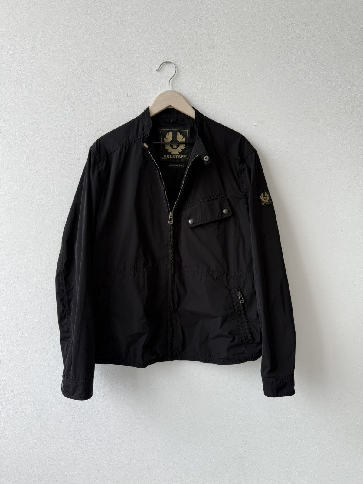 🩸RARE🩸Belstaff Black Nylon Moto Style Jacket