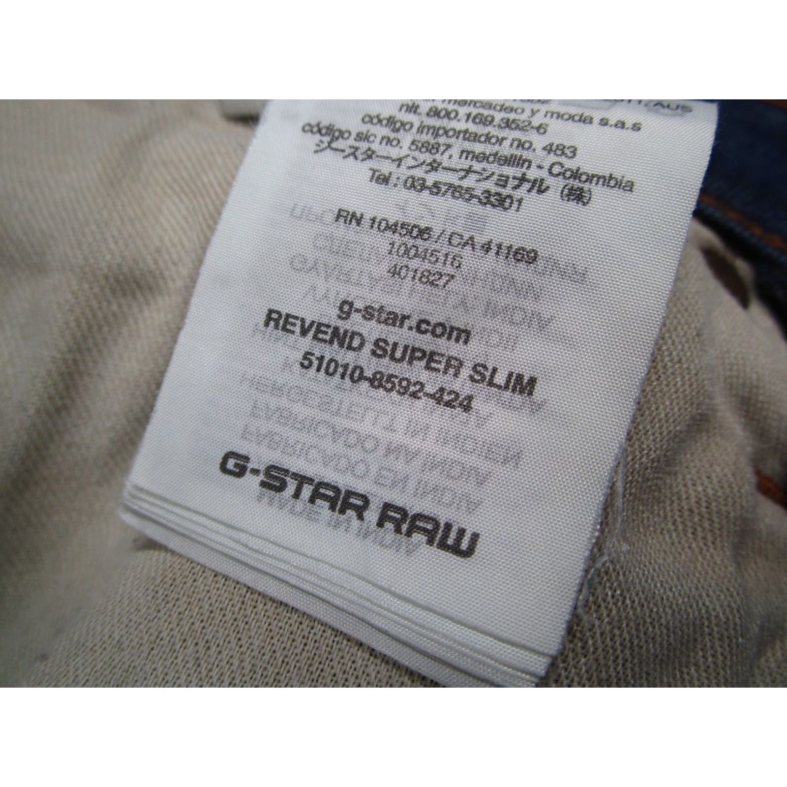 G-Star VINTAGE G-Star Raw Men's Jeans Tapered Slim Blue 28x30 Denim Casual Designer Size US 28 / EU 44 - 4 Thumbnail