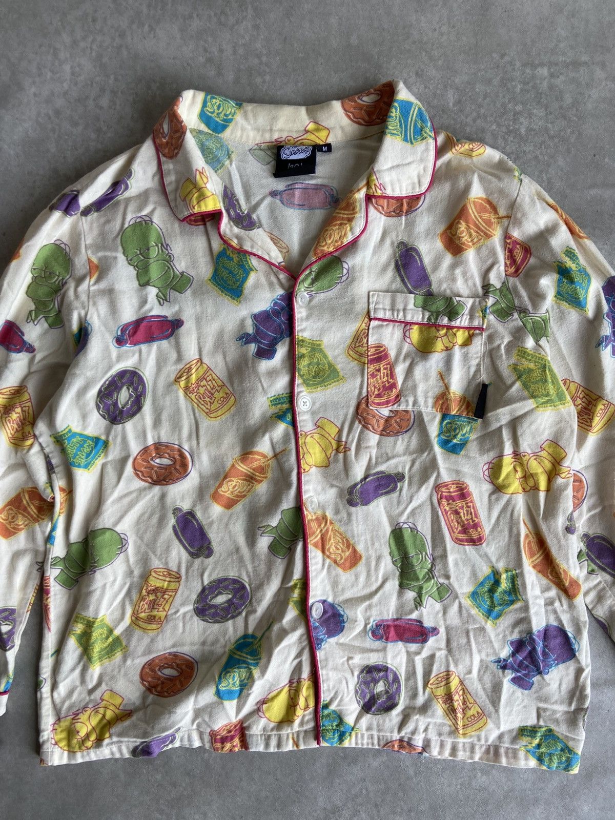 Cartoon Network × The Simpsons × Vintage Vintage The Simpsons Homer Pajama Longsleeve Size US M / EU 48-50 / 2 - 2 Thumbnail