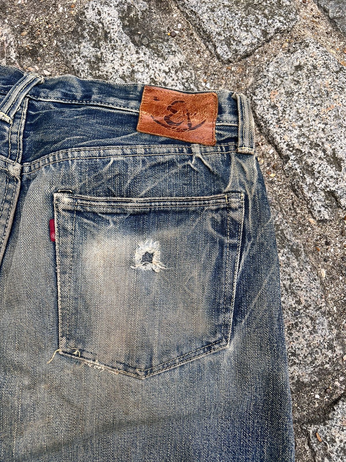 Eternal Japanese Selvedge Denim 10-Year Naturally Faded Vintage Size US 33 - 6 Thumbnail