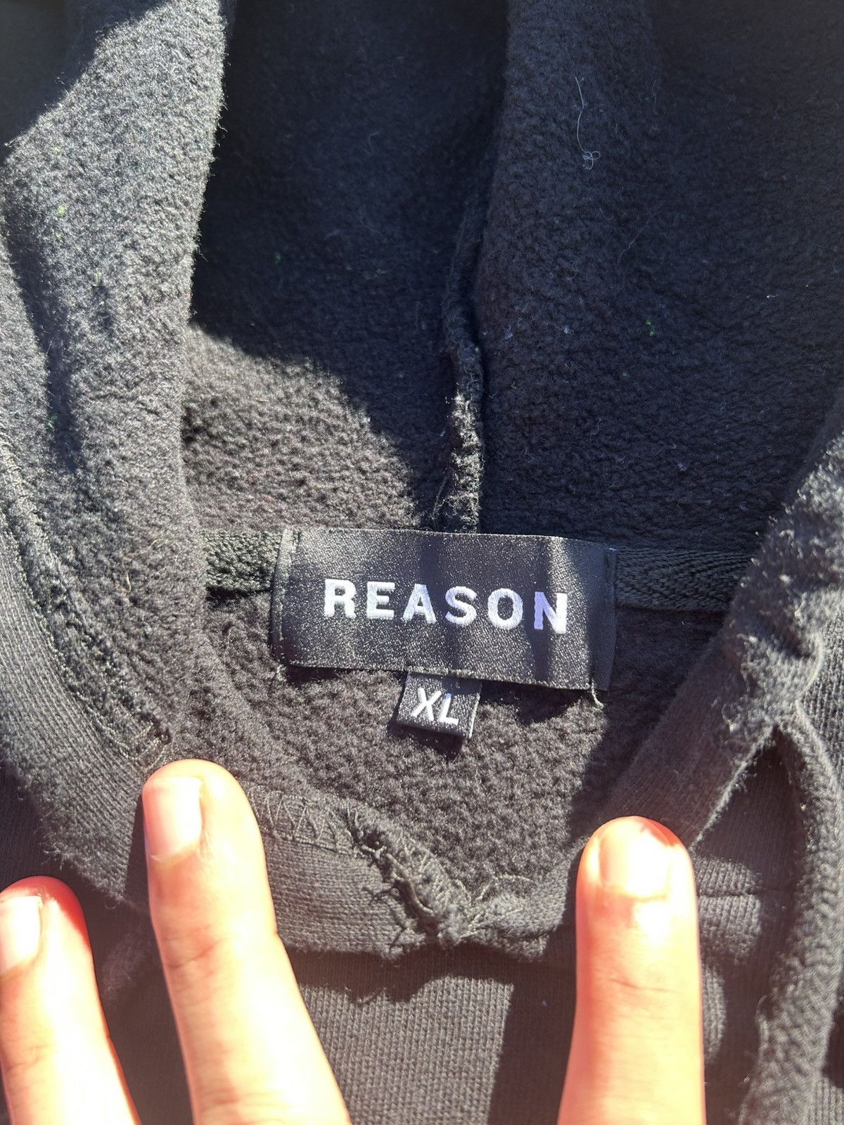 Reason × Vintage Reason Malcom X Black Red Green Gold Carpet Print Hoodie Size US XL / EU 56 / 4 - 3 Thumbnail