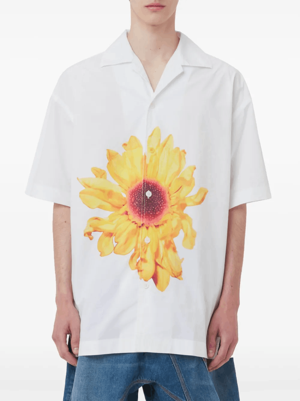 Other Floral-Print Cotton Shirt | White Size US M / EU 48-50 / 2 - 3 Thumbnail