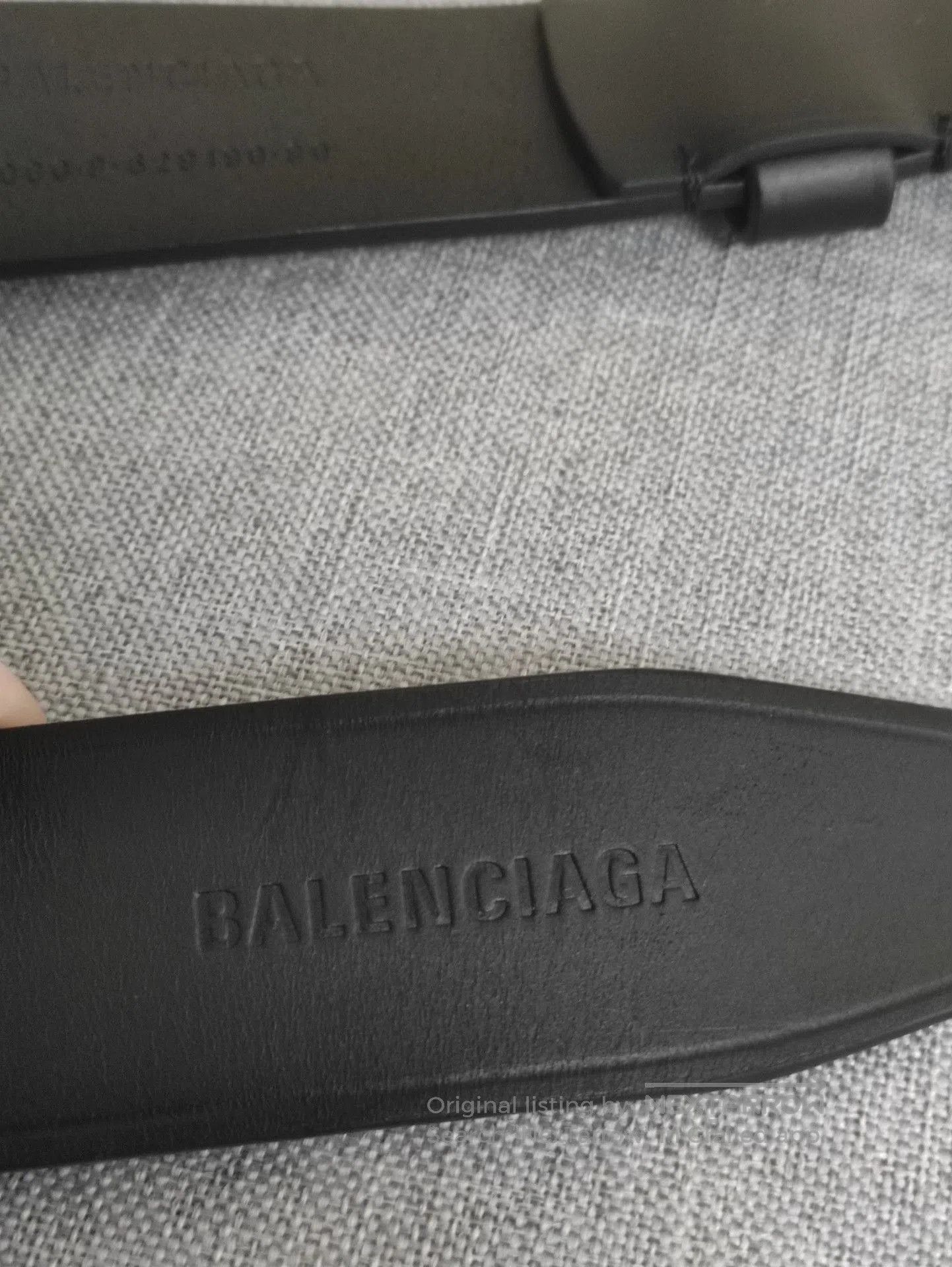 Balenciaga Balenciaga Runway Double B Black Leather Belt. Size ONE SIZE - 7 Thumbnail