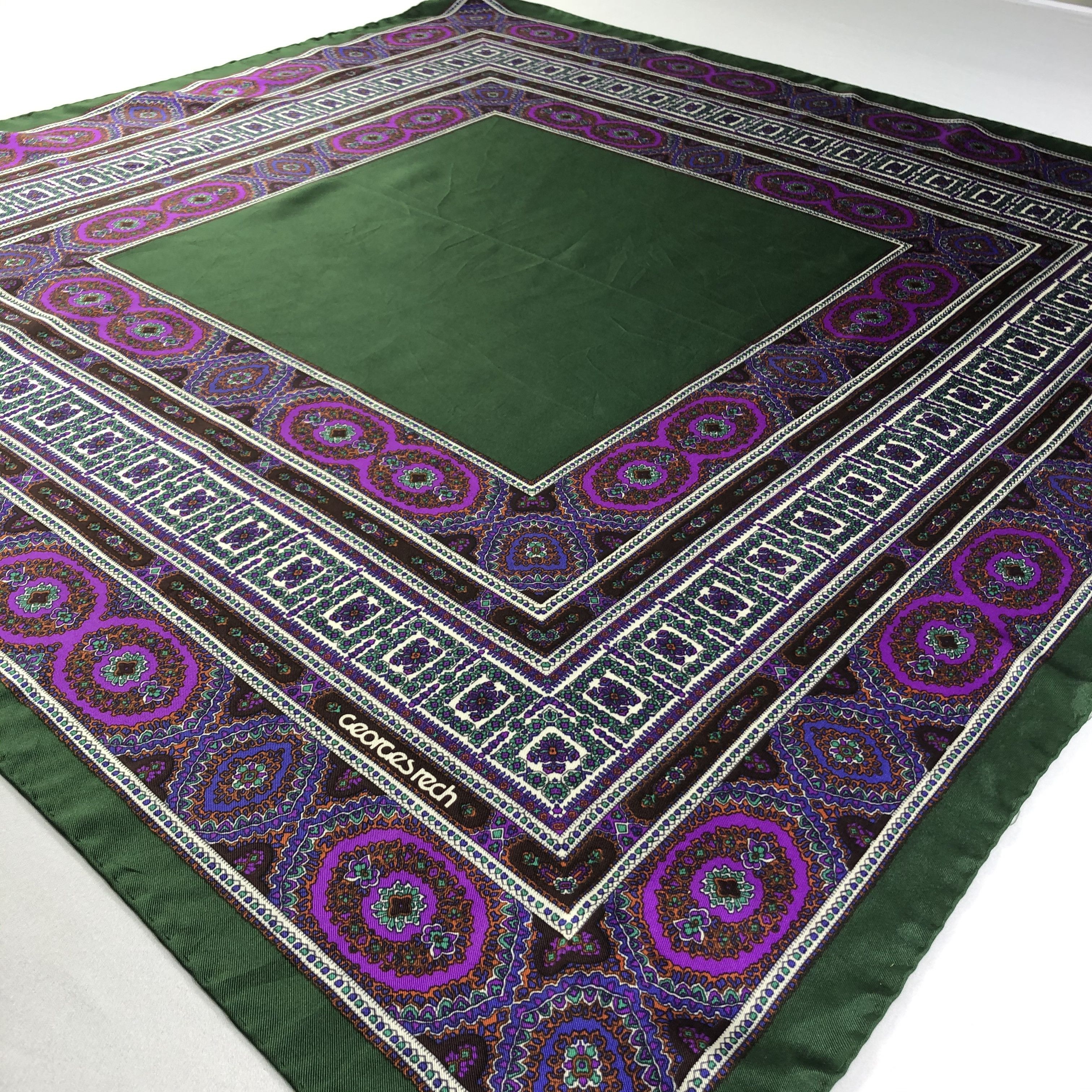 Vintage Vintage Georges Rech Silk Scarf Size ONE SIZE - 4 Thumbnail