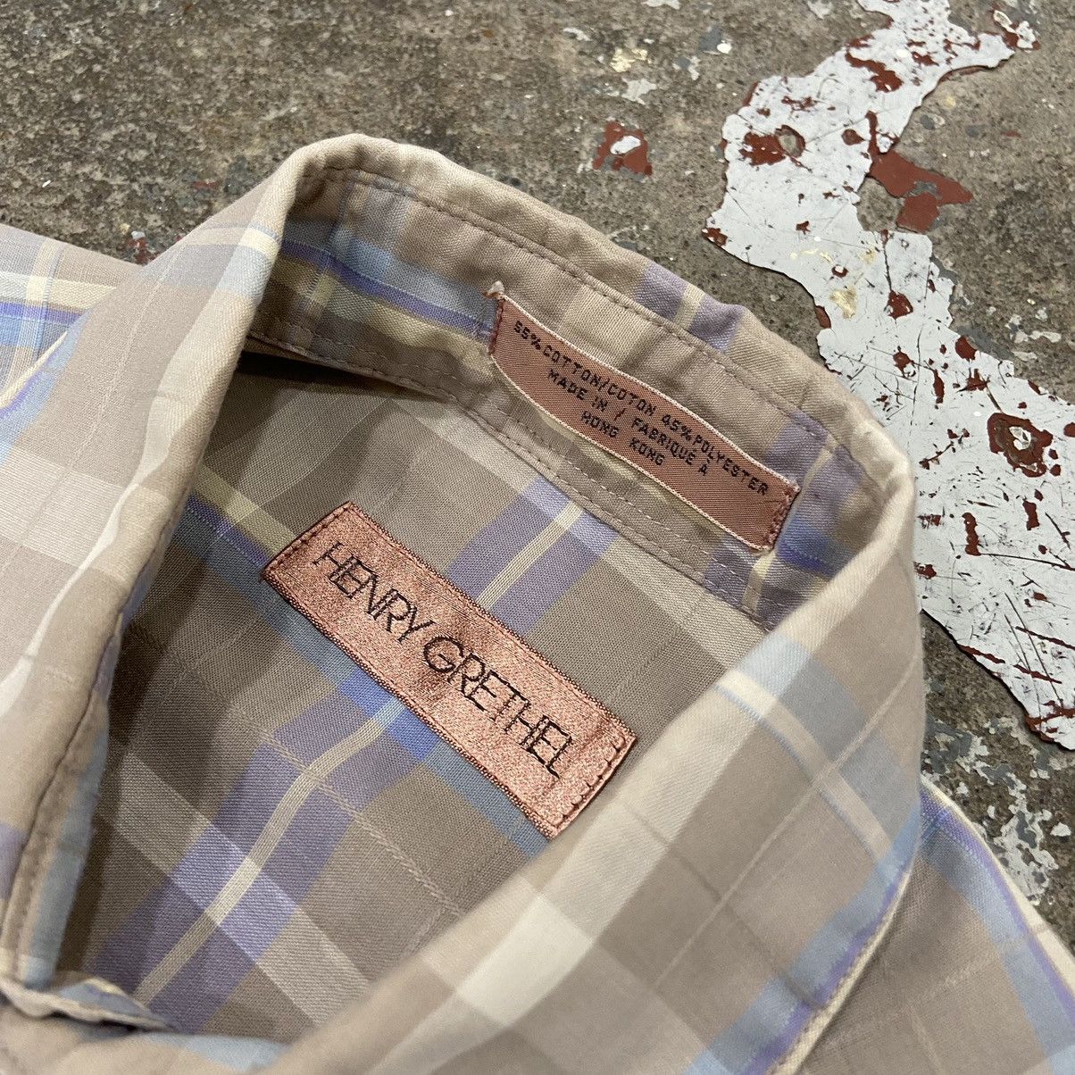 Vintage Vintage 1990s Plaid Button-up Shirt Size US S / EU 44-46 / 1 - 3 Thumbnail