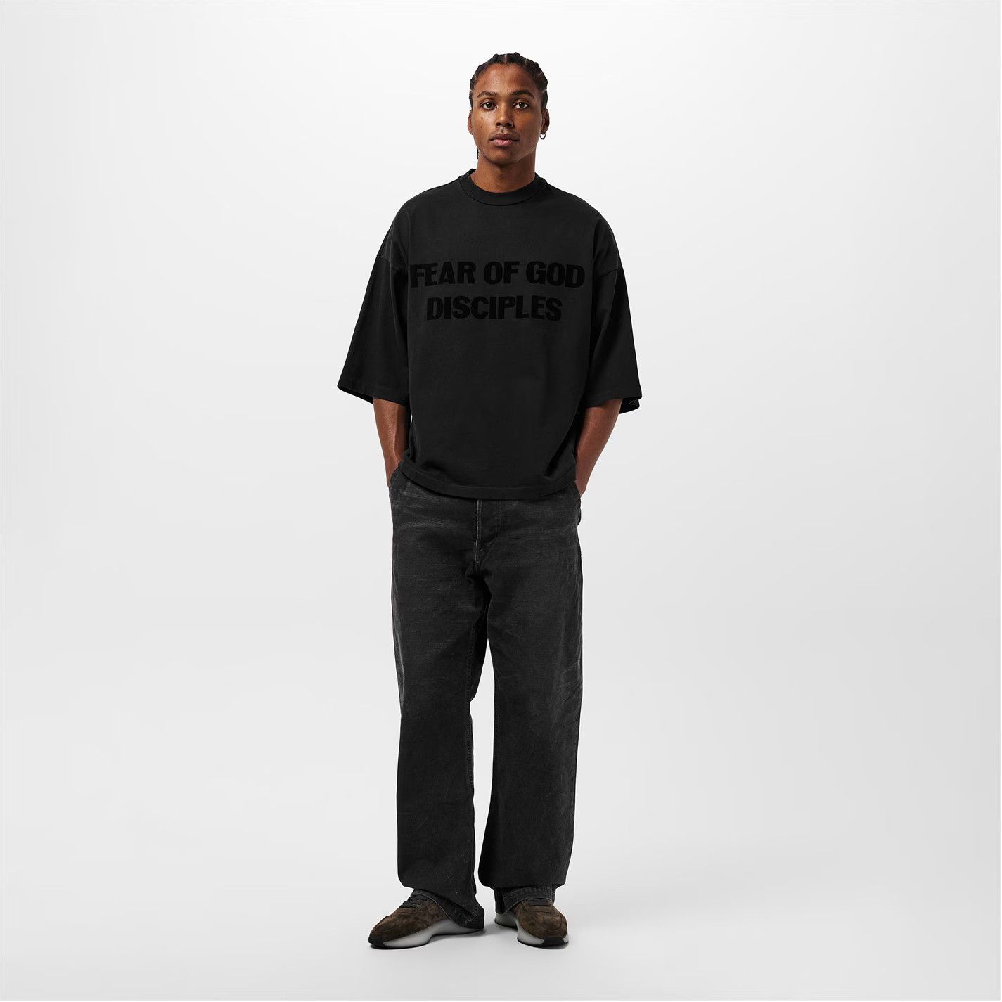 Fear of God o1g2r1mq0426 Disciples Oversized T-Shirt in Black Size US S / EU 44-46 / 1 - 4 Thumbnail