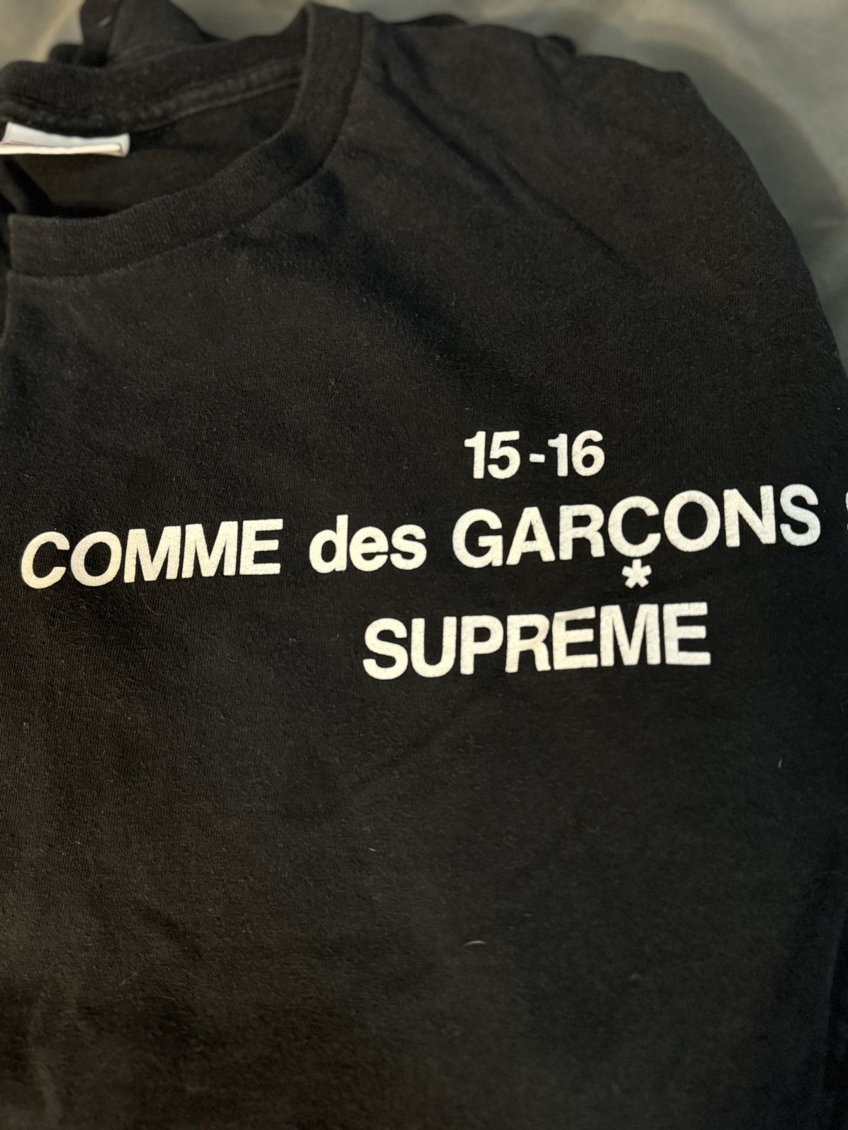 Supreme CDG Long Sleeve Tee