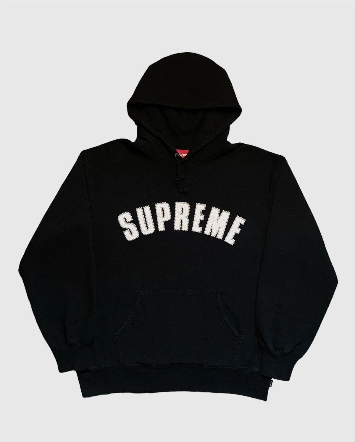 image of Supreme Pearl Logo Hooded Sweatshirt F/w 20 in Black, Men's (Size XL)