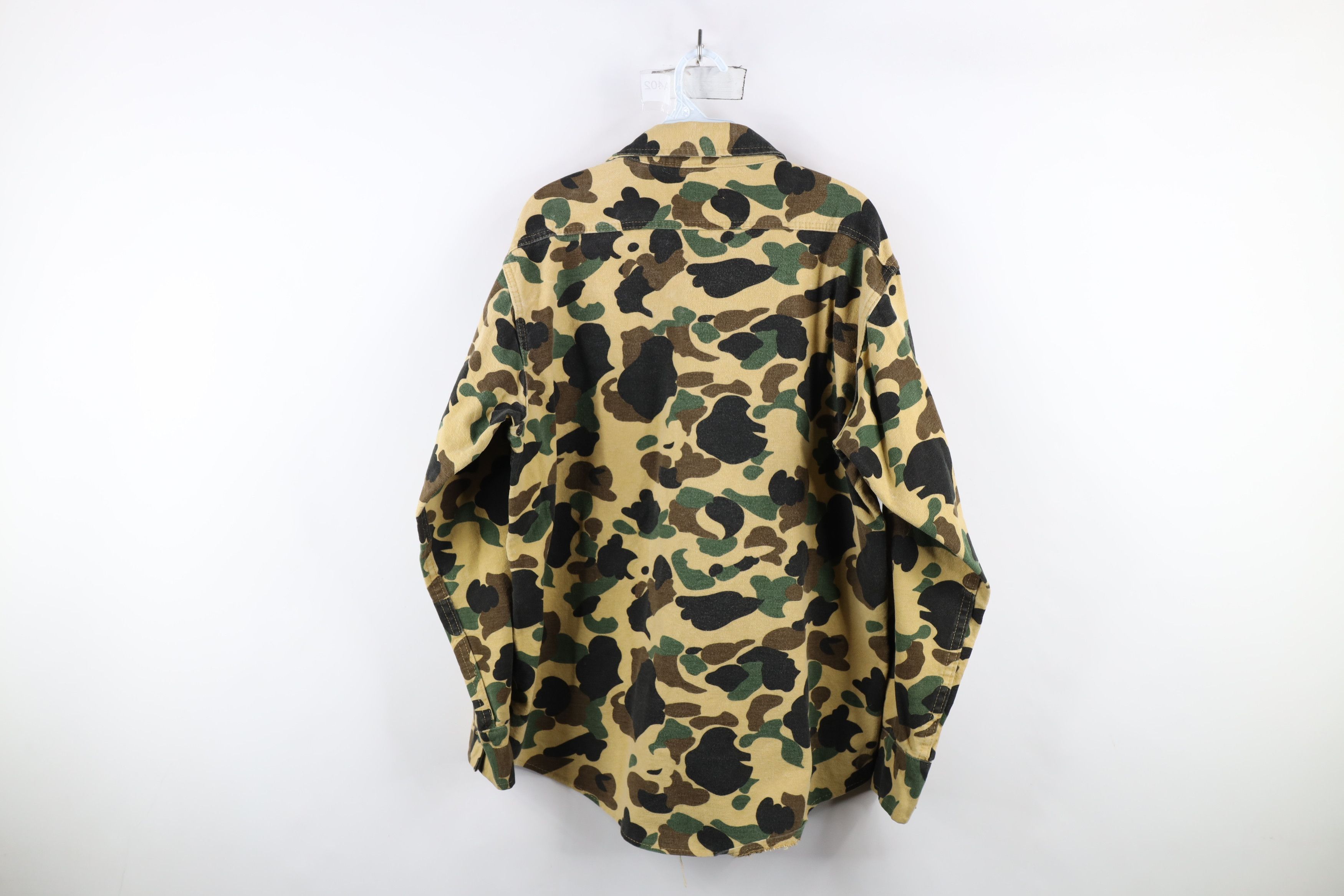 Vintage Vintage 60s 70s Streetwear Chamois Cloth Button Shirt USA Size US XL / EU 56 / 4 - 12 Thumbnail