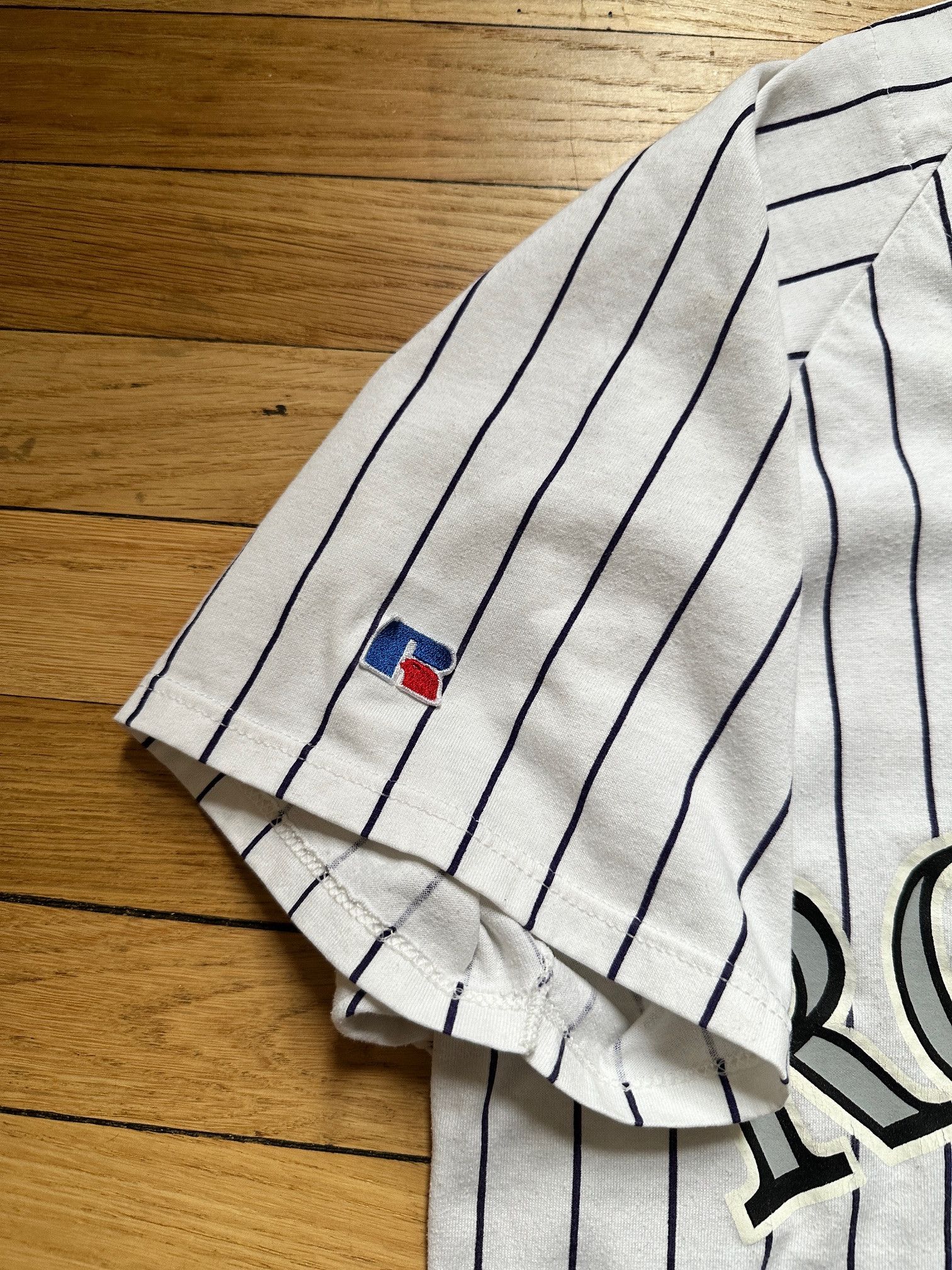 Russell Athletic Colorado Rockies MLB Baseball Jersey Pinstripe XL Russell Size US XL / EU 56 / 4 - 7 Thumbnail