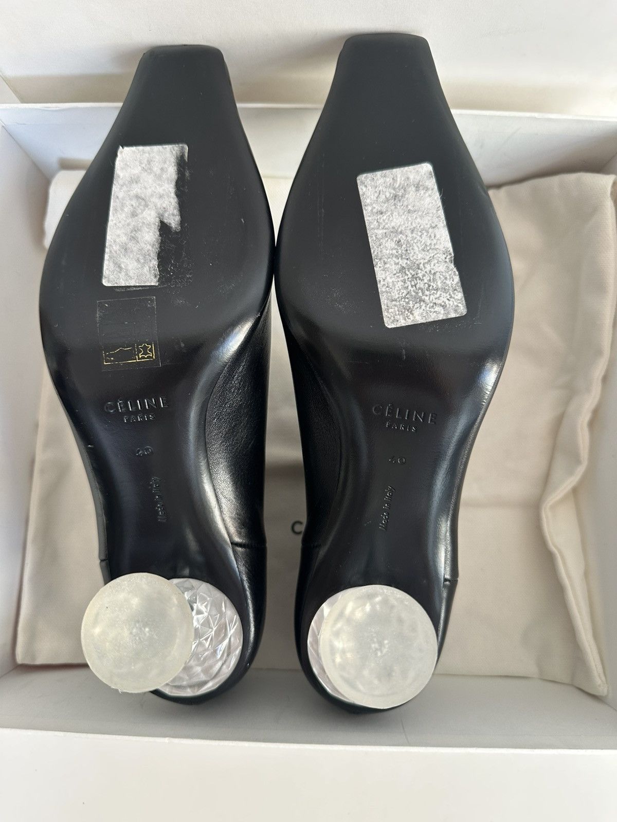 Celine OLD CELINE Phoebe Philo 2018 crystal lucite heel boots 40 Size US 9 / IT 39 - 11 Thumbnail