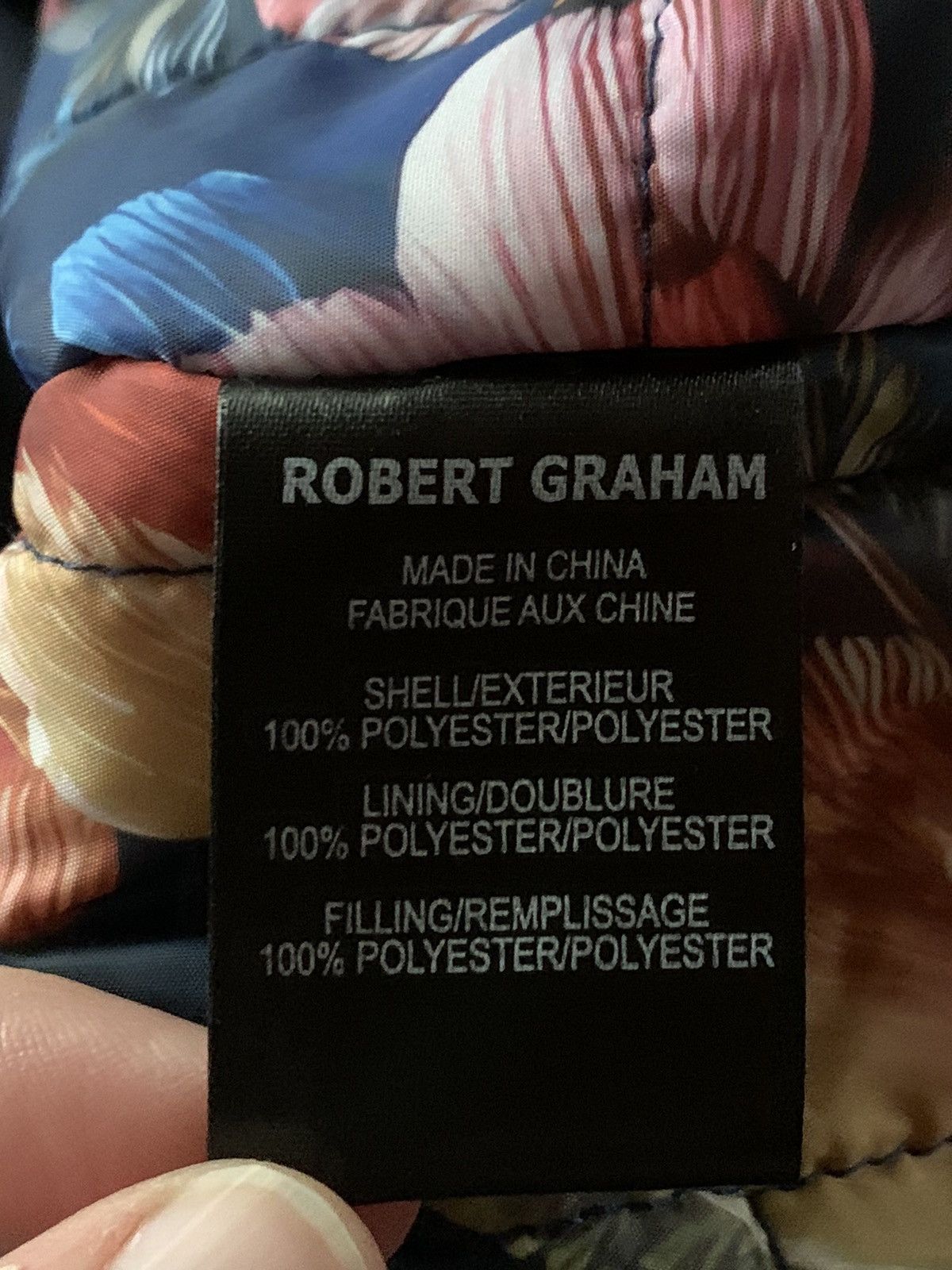 Robert Graham *RARE* New Robert Graham Floral Lined Padded Coat Jacket - L Size US L / EU 52-54 / 3 - 10 Thumbnail