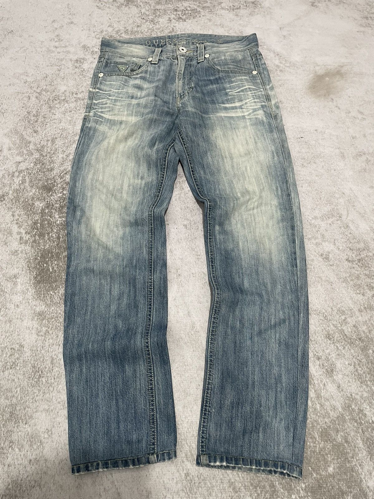 Guess 2000s guess acid wash japan denim pants y2k style Size US 31 - 1 Thumbnail