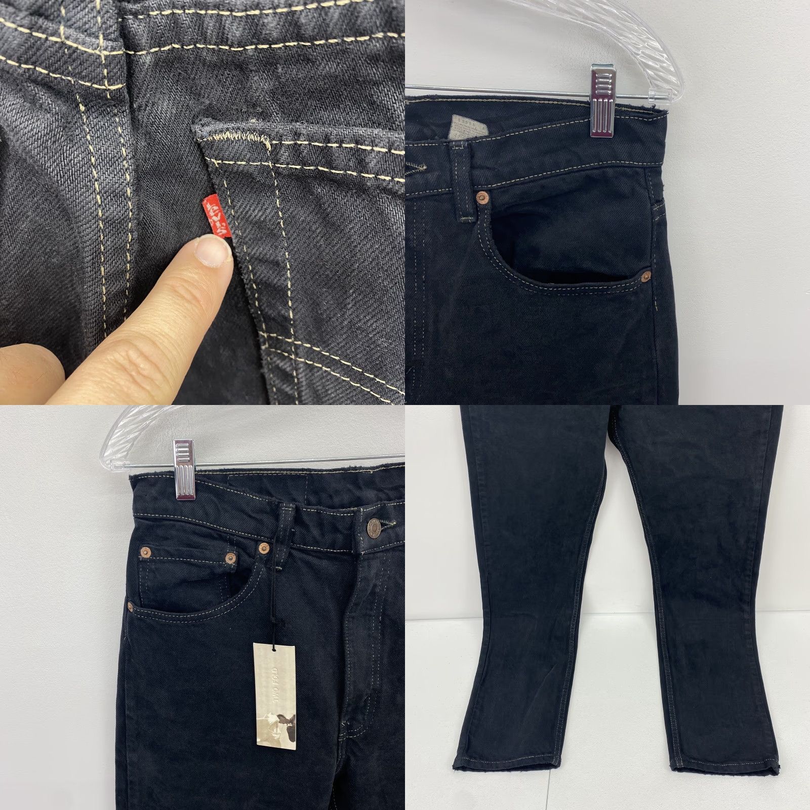 Levi's Vintage Levi’s 505 Black Jeans Regular Straight leg Overdyed 90's Dead stock Mens Jeans 32 Black 32 inseam 32 waist 32 5-Pocket Denim Cotton USA 90s Size US 32 / EU 48 - 8 Thumbnail