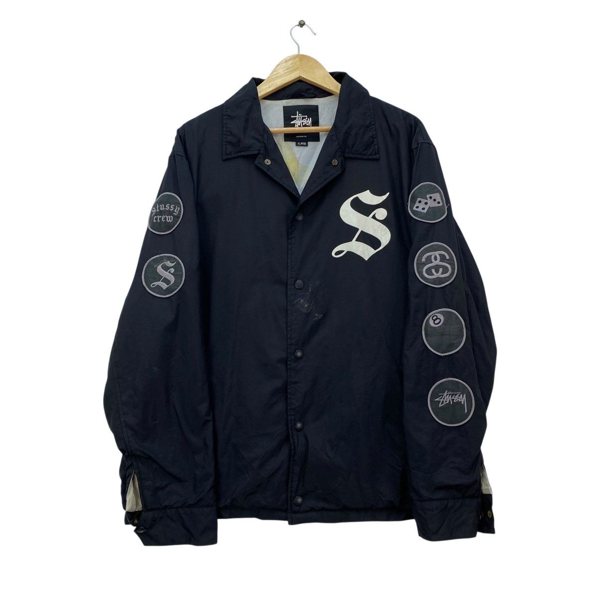 Stussy 🔥Vintage Stussy Crew Coach Jacket Multi Patches Size US M / EU 48-50 / 2 - 3 Thumbnail