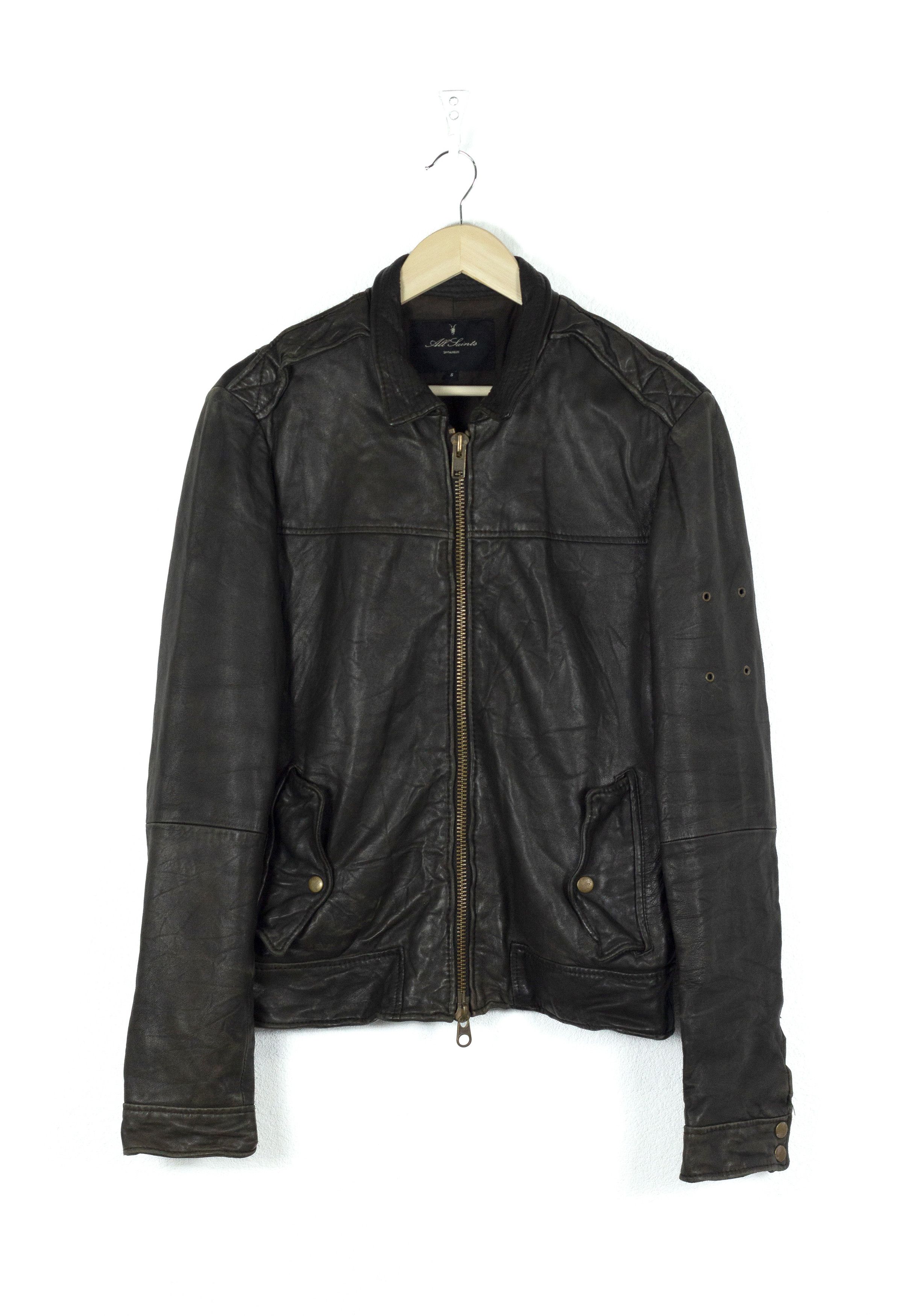 Allsaints Allsaints Avant Garde Distressed Biker Leather Jacket Size US S / EU 44-46 / 1 - 1 Thumbnail