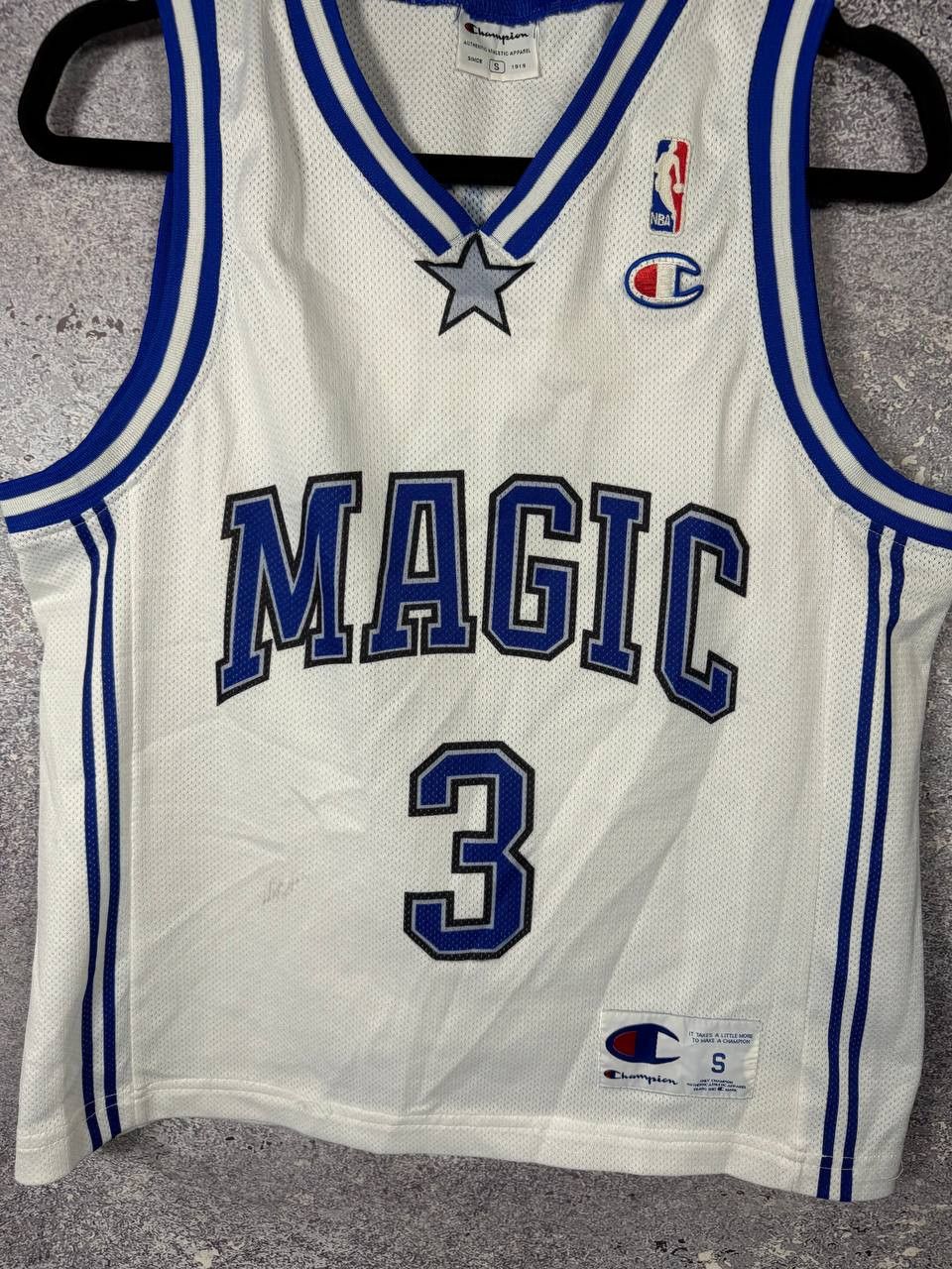 Champion × NBA × Vintage FRANCIS 90's NBA MAGIC #3 Champion Jersey Blokcore Small Size US S / EU 44-46 / 1 - 4 Thumbnail