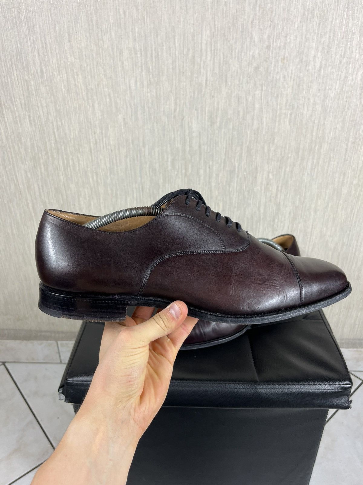 Church's Church’s Kentford classic leather shoes burgundy shade Size US 10 / EU 43 - 3 Thumbnail