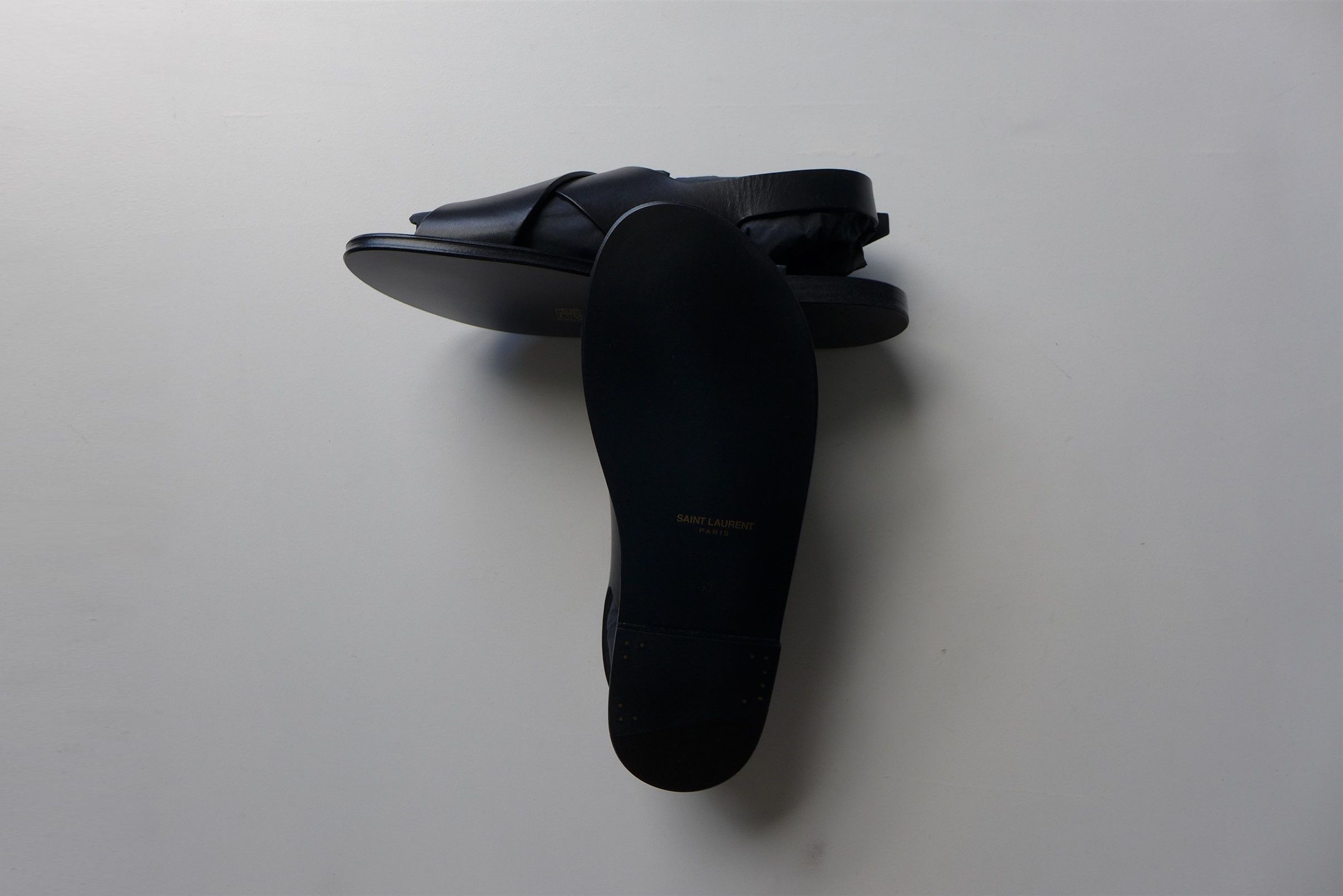 Saint Laurent Paris Saint Laurent Paris Mojave Sandals - Black Calf Leather Size US 8 / EU 41 - 17 Thumbnail