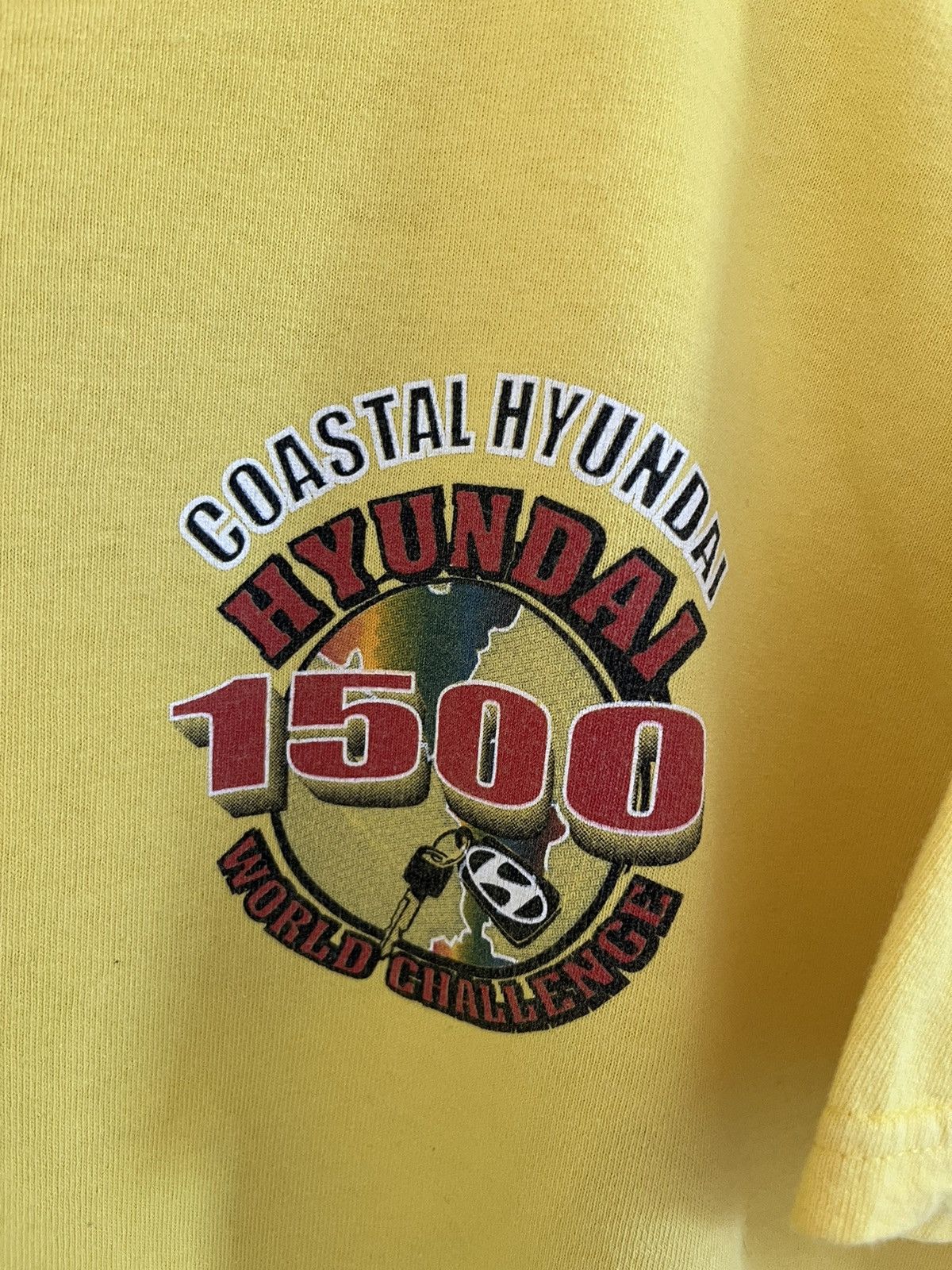 Vintage Vintage 90’s Hyundai 1500 World Challenge T-Shirt Size US XXL / EU 58 / 5 - 8 Thumbnail