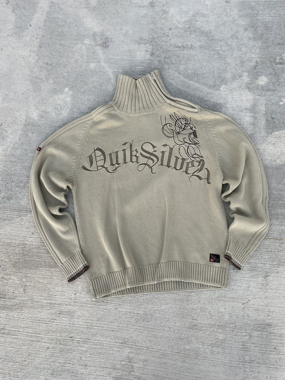 Quiksilver Vintage QuikSilver knitted sweater Size US L / EU 52-54 / 3 - 3 Thumbnail