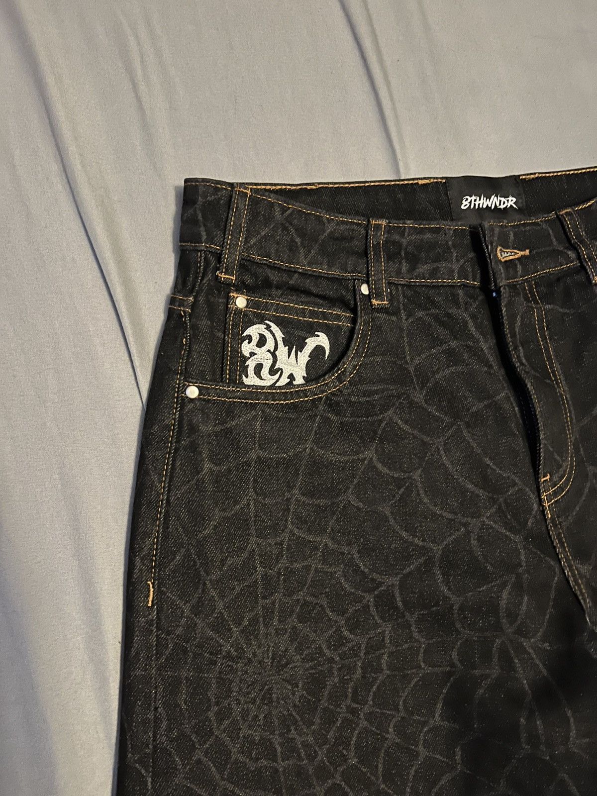 8THWNDR 8thwndr 8W Web Baggy Denim Jeans Size US 30 / EU 46 - 4 Thumbnail